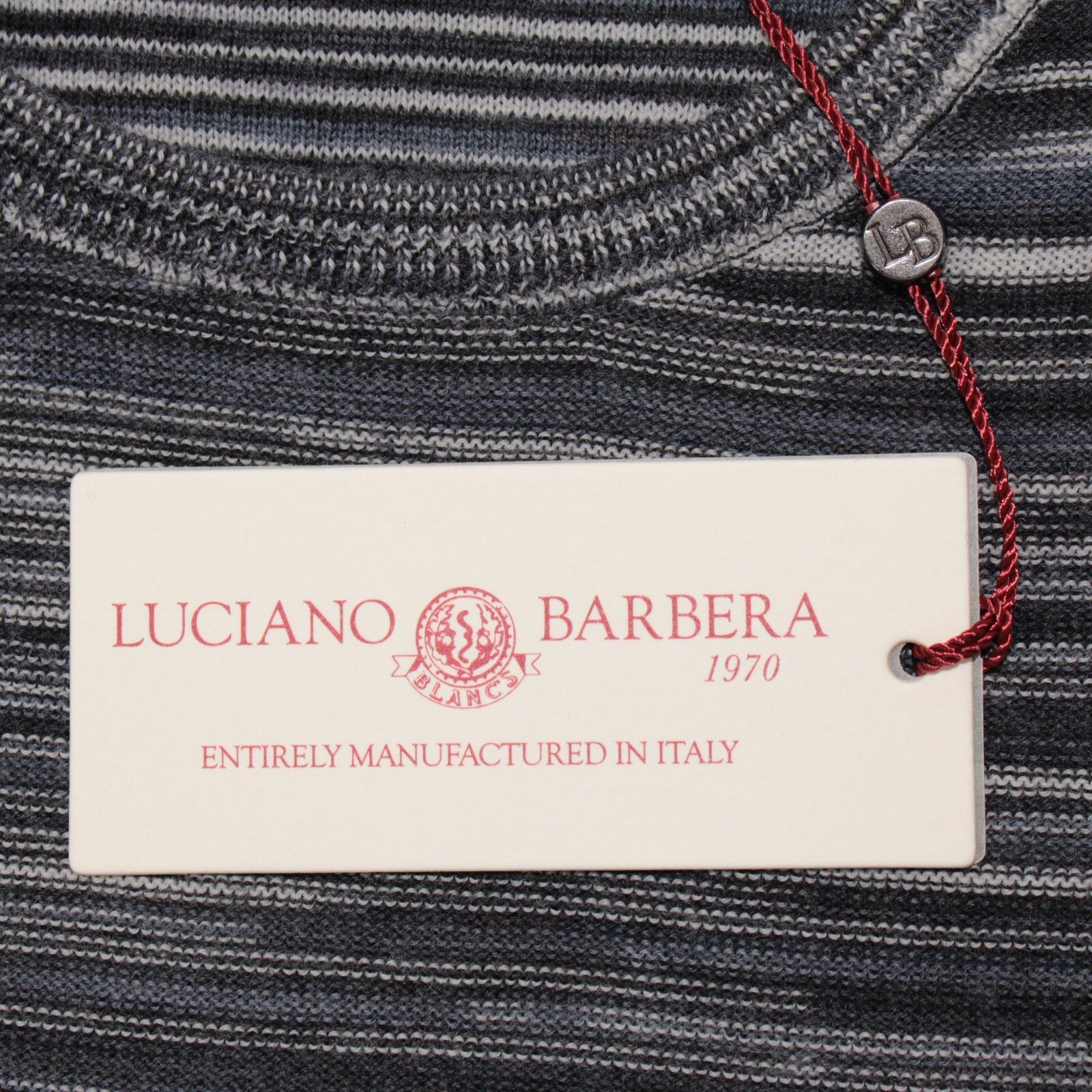 Luciano Barbera Luciano Barbera Sweater Size US M in Gray Size US M / EU 48-50 / 2 - 2 Thumbnail