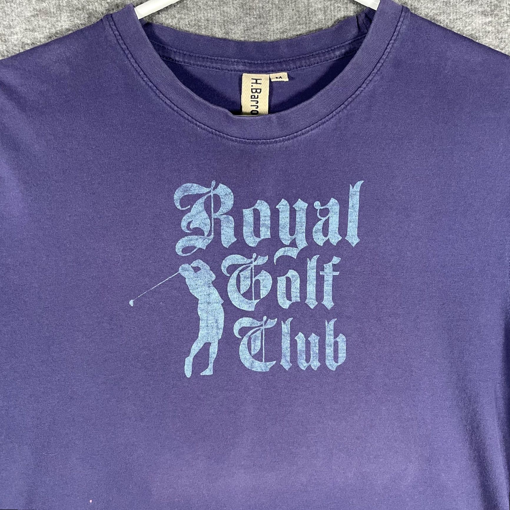 Barrow VINTAGE Royal Golf Club Shirt Mens Medium Purple Graphic Tee H. Barrows Crewneck Size US M / EU 48-50 / 2 - 2 Thumbnail