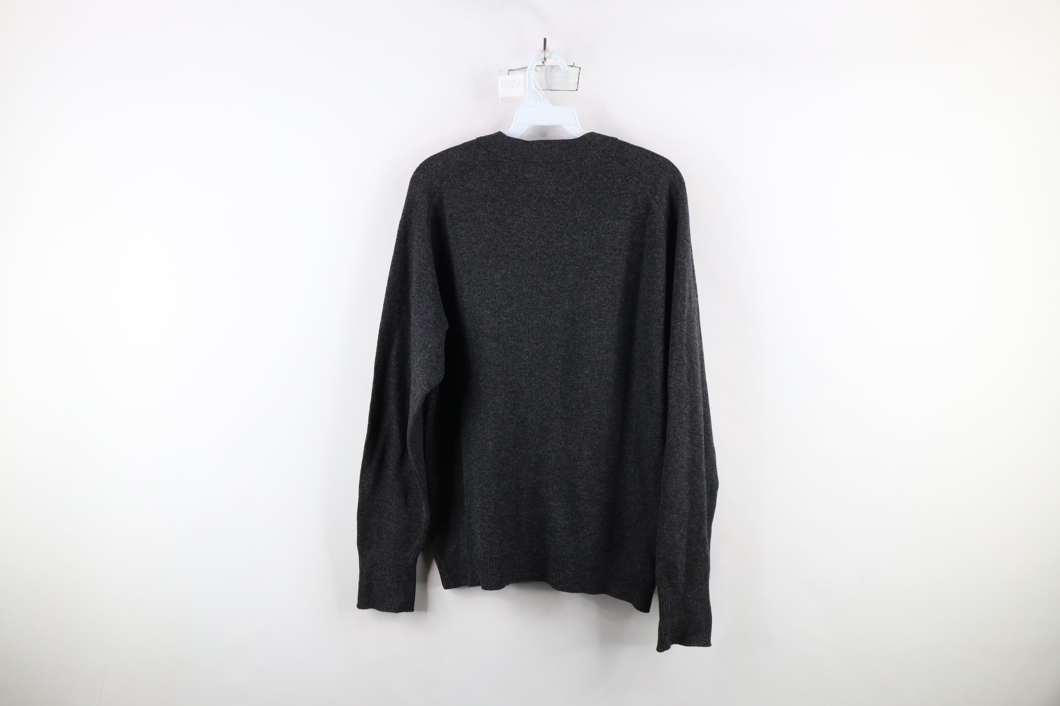 Vintage Vintage 40s 50s Rockabilly Lambswool Cardigan Sweater Gray Size US L / EU 52-54 / 3 - 11 Thumbnail