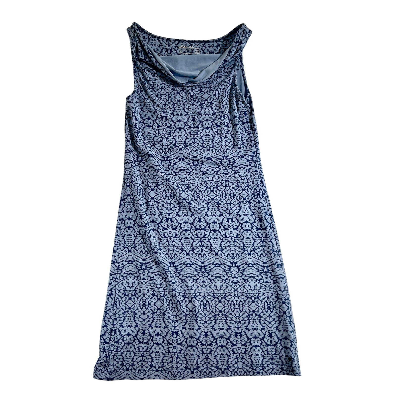 Eddie Bauer Eddie Bauer Sleeveless Sun Dress Woman Sm. Blue Batik Boho Size S / US 4 / IT 40 - 1 Thumbnail