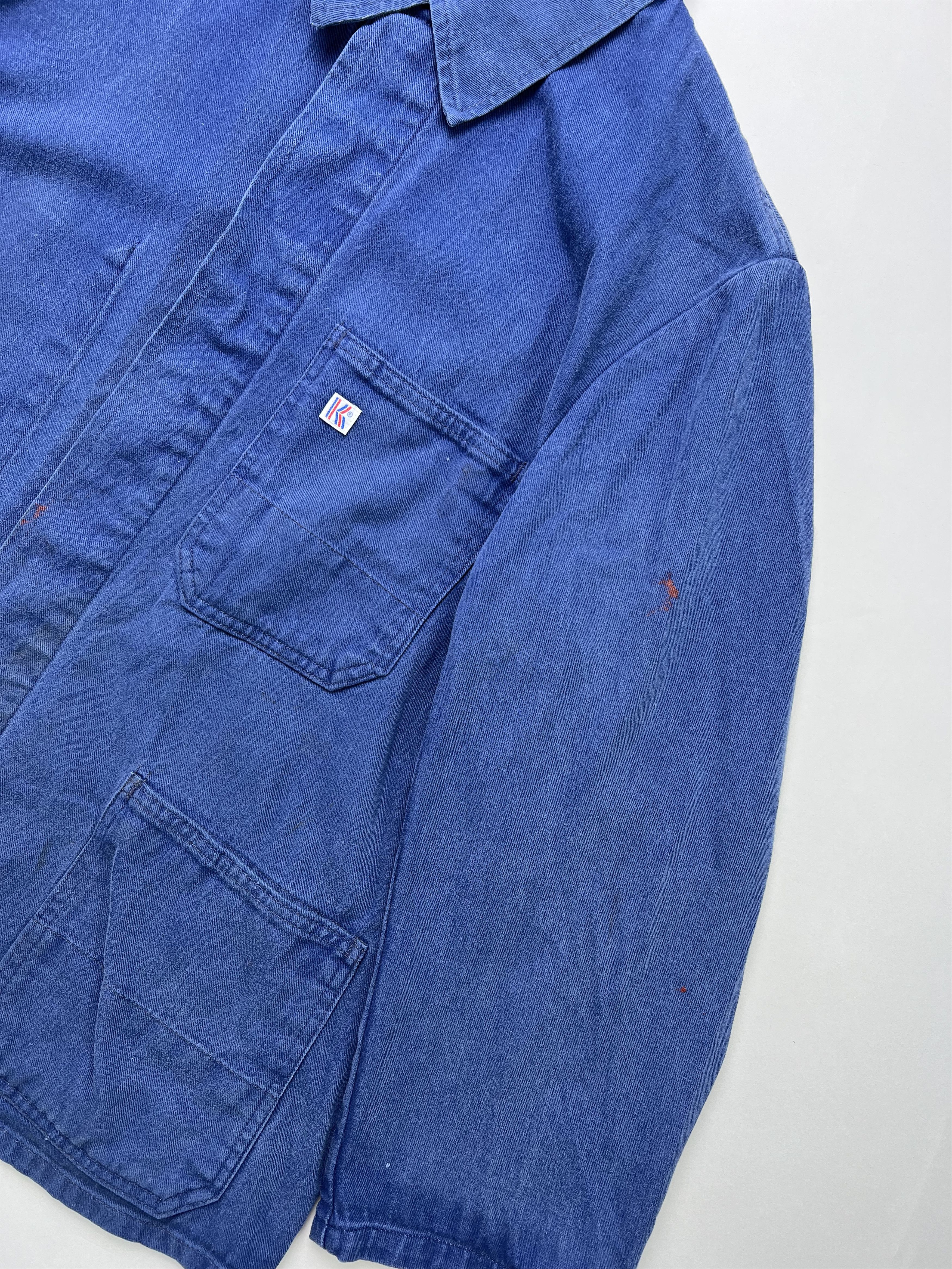 Vintage French Work Chore Jacket Vintage Bleu De Travail Size US M / EU 48-50 / 2 - 5 Thumbnail