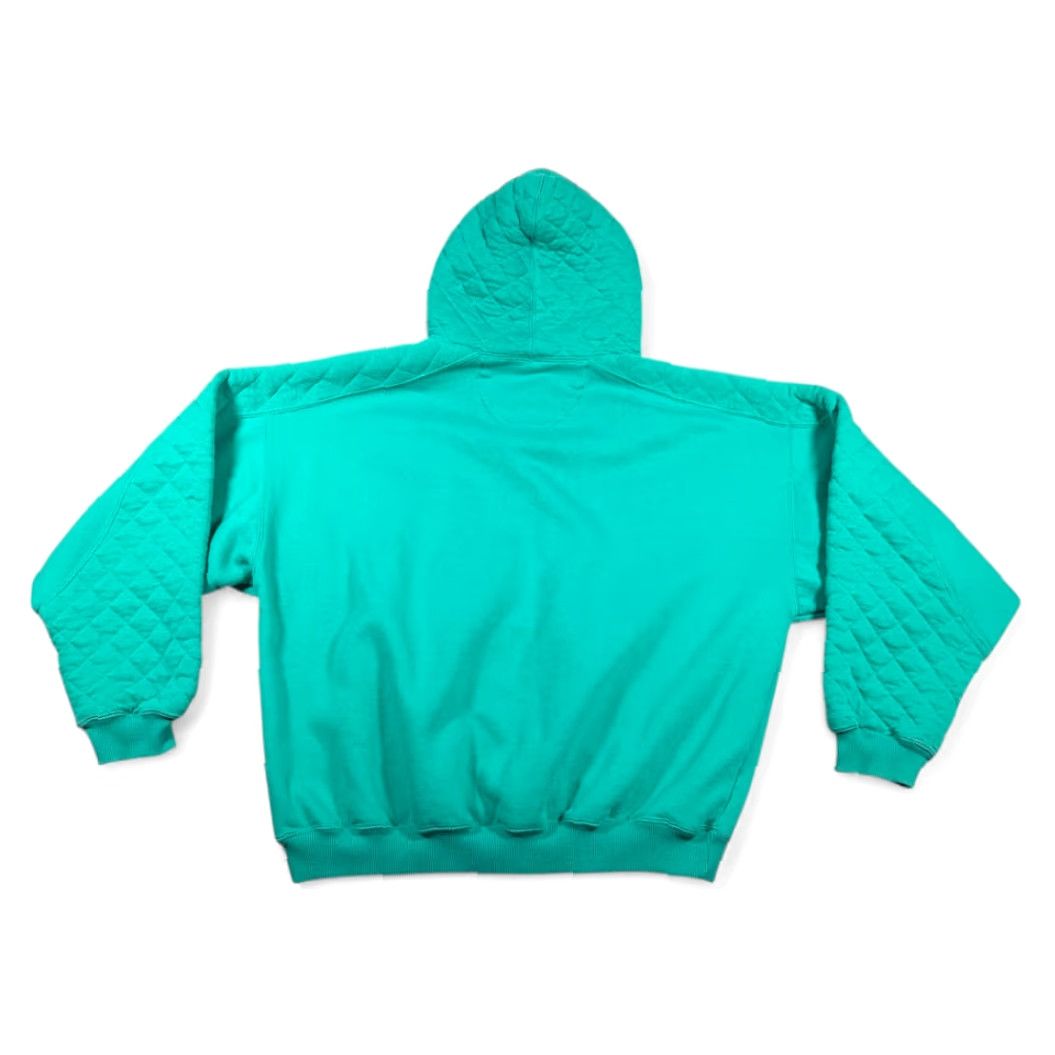 Eddie Bauer VINTAGE Eddie Bauer Sweater Mens Hoodie Quilted Green Purple Y2K Pullover M Size US M / EU 48-50 / 2 - 3 Thumbnail