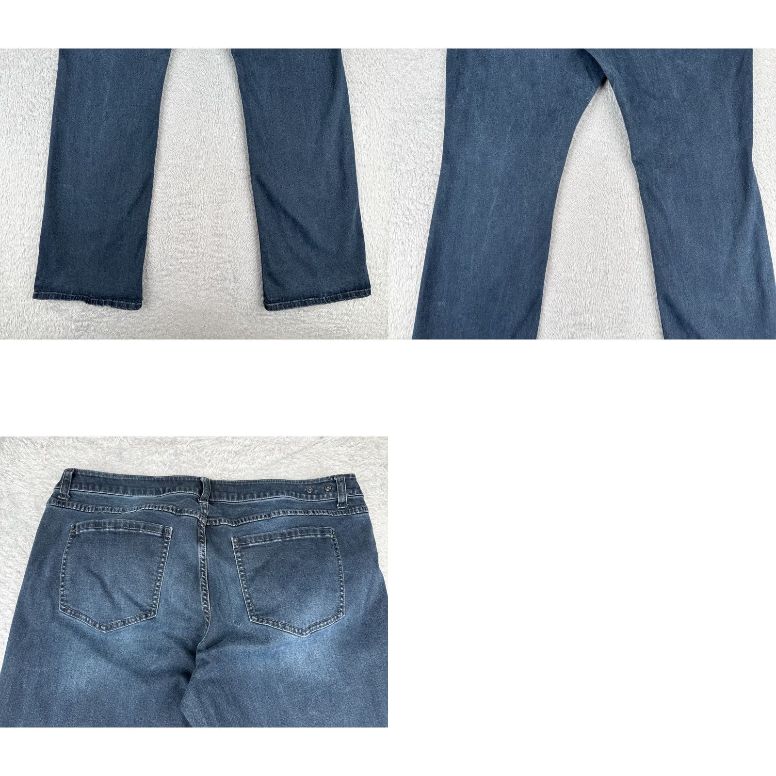 Vintage Cabi Jeans Women 16 Blue Denim Bootcut Regular 36x31 Cotton Blend 5-Pocket Design Medium Wash Stretch Jeans Mens? Size 38" / US 16 / IT 52 - 10 Thumbnail