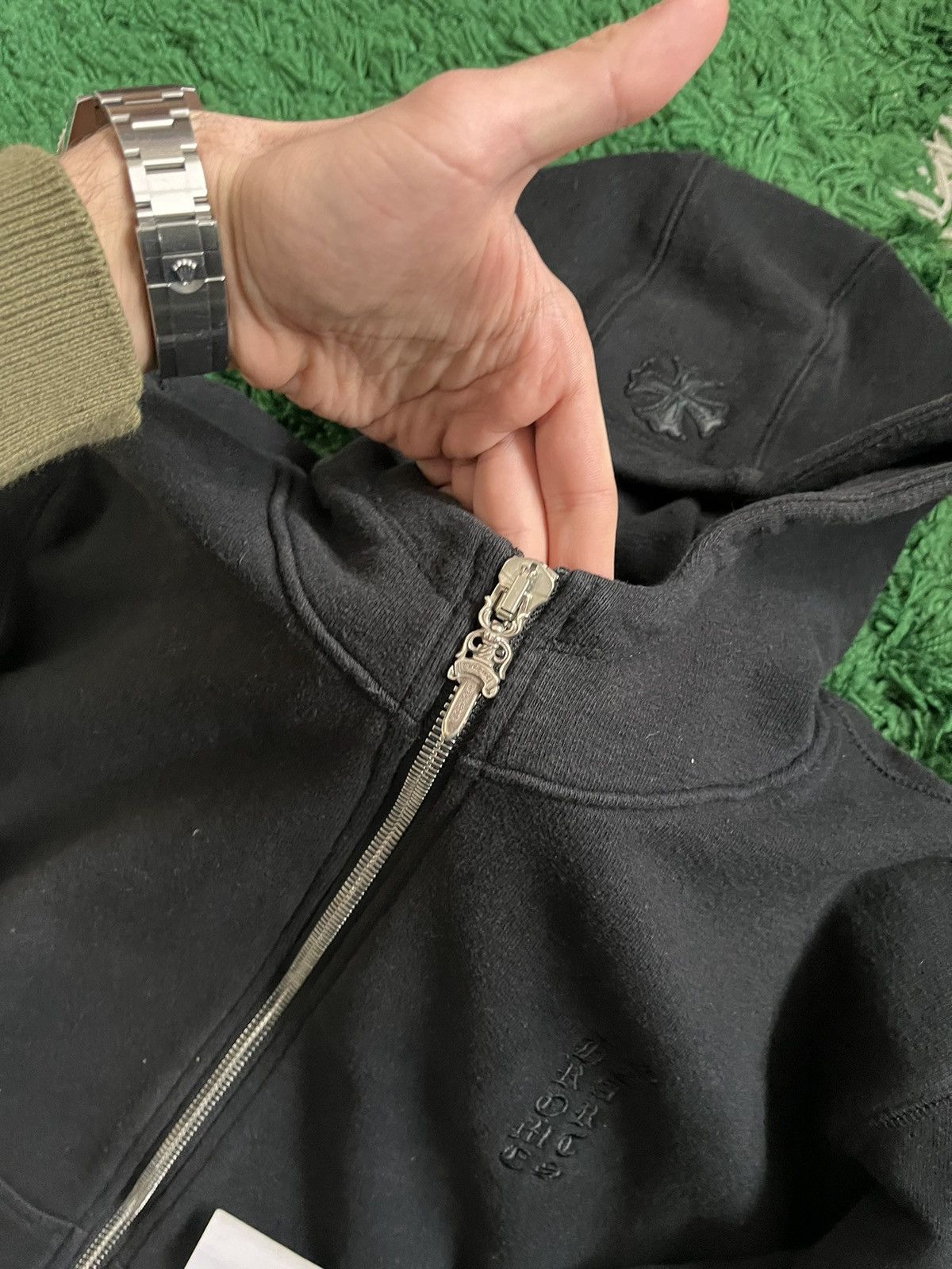 Chrome Hearts Chrome Hearts Leather Patches Zip Hoodie Size US L / EU 52-54 / 3 - 3 Thumbnail