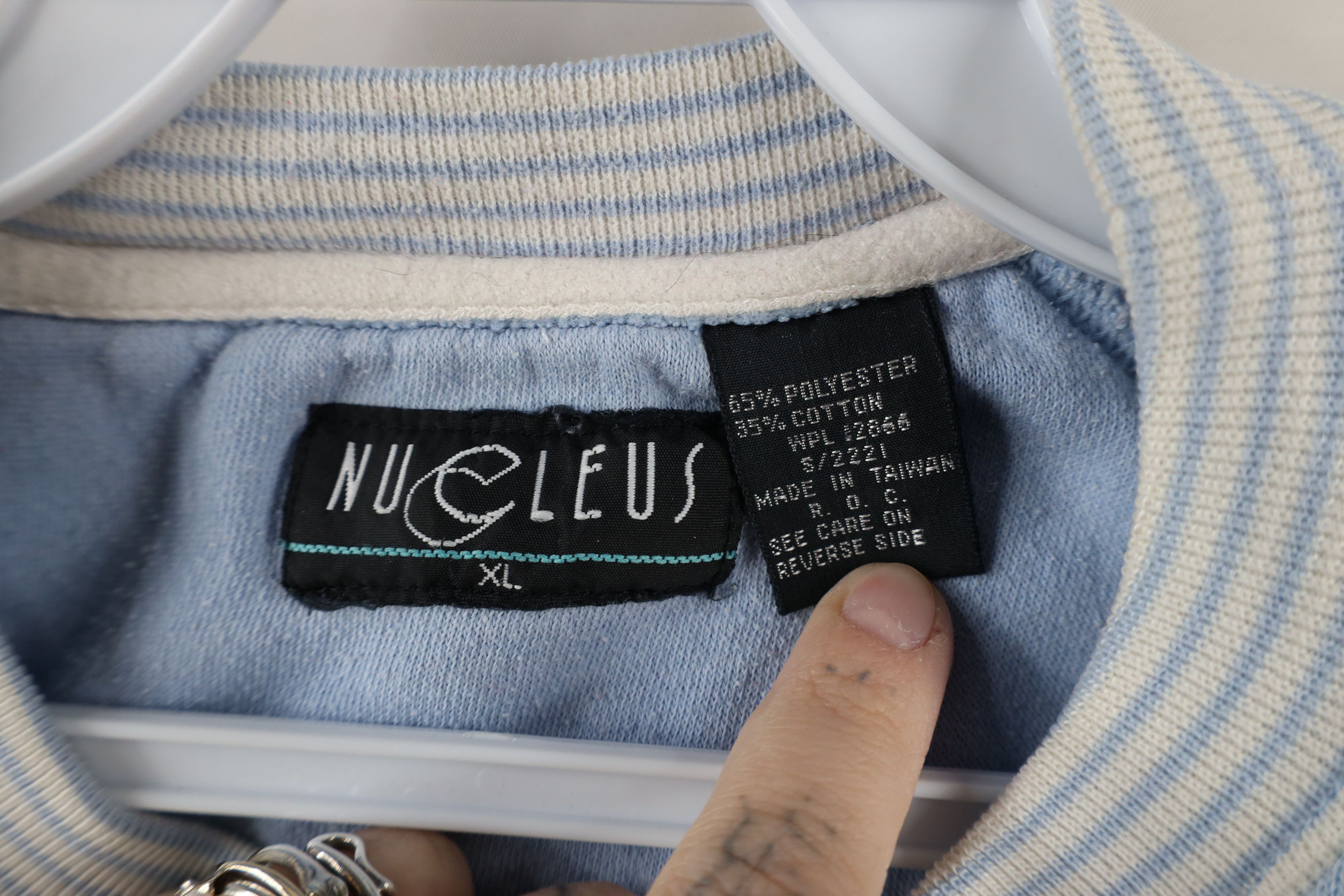 Vintage Vintage 90s Streetwear Crewneck Sweatshirt Light Blue Size XL / US 12-14 / IT 48-50 - 8 Thumbnail