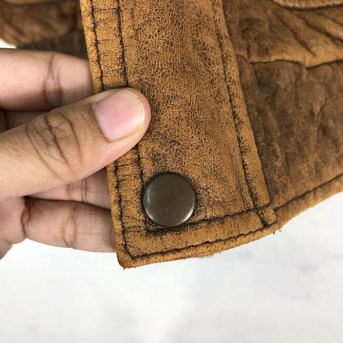 Vintage 🔥VINTAGE LEATHER FLIGHT JACKET USA STYLEWEAR LEATHER Size US L / EU 52-54 / 3 - 16 Thumbnail