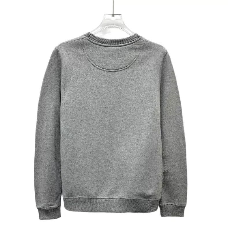 Kenzo Kenzo Grey Logo Embroidered Round Neck Cotton Long Sleeve Size M / US 6-8 / IT 42-44 - 2 Thumbnail