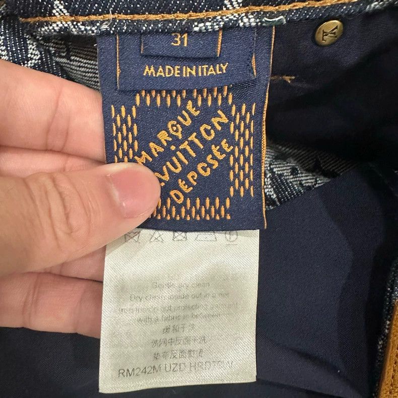 Louis Vuitton Louis Vuitton Full Logo Jeans Size US 31 - 5 Thumbnail