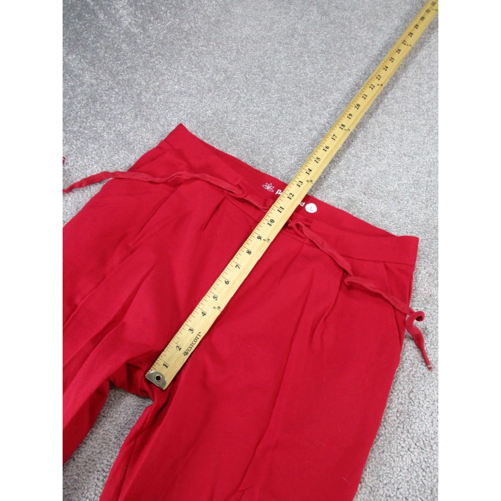 Vintage VINTAGE Betabrand Women's Pants Long Tapered Dress Pants Red Ponte Pleated Size L Tall Size 36" / US 14 / IT 50 - 5 Thumbnail