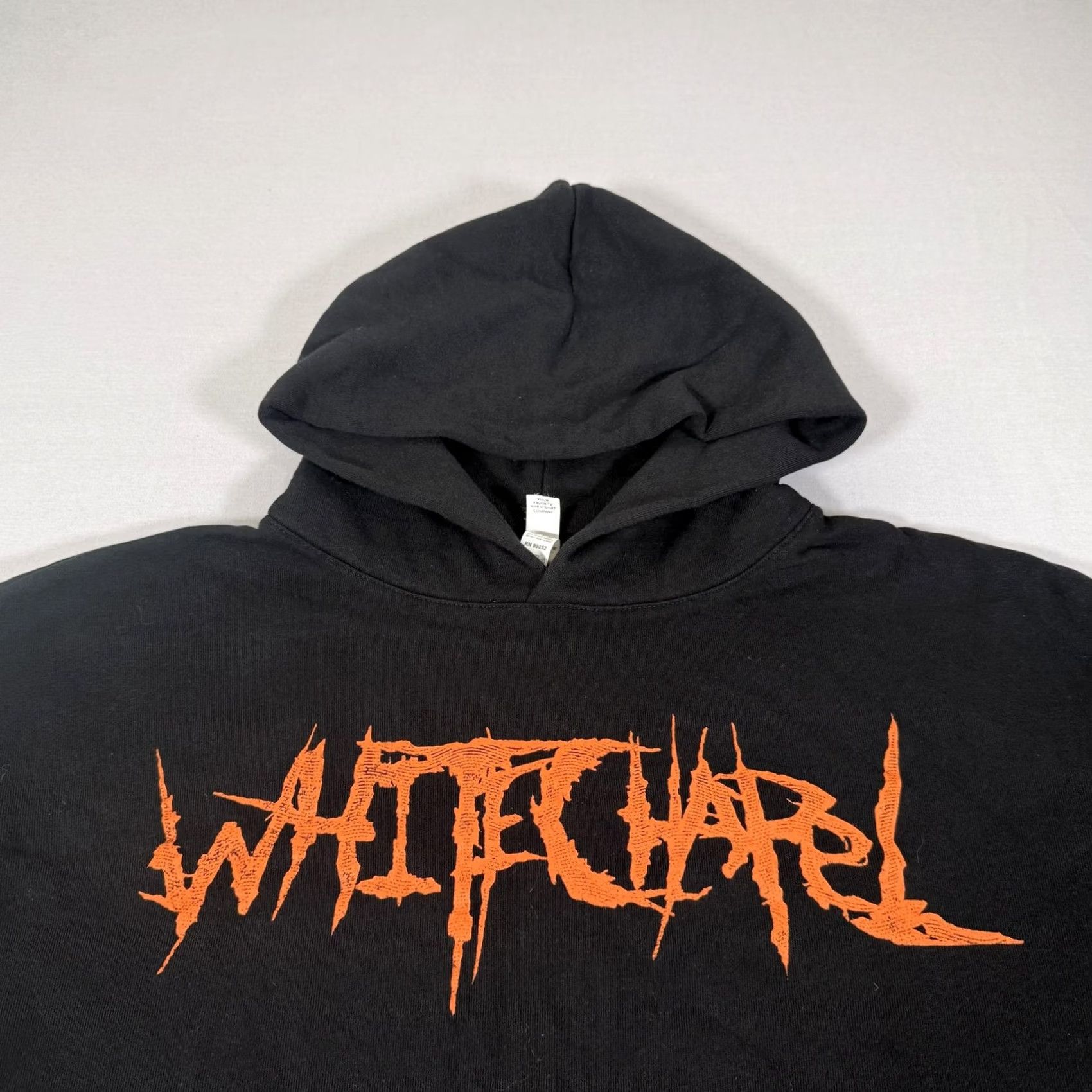 Vintage VINTAGE? No. Whitechapel Hoodie Men M Black Deathcore Band Graphic Print Pullover with Hooded Front Kangaroo Pocket Flames Clean Size US M / EU 48-50 / 2 - 2 Thumbnail