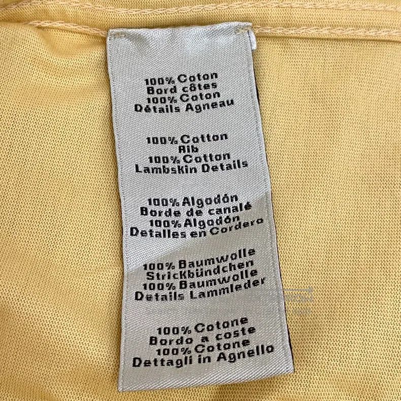 Hermes Hermes Yellow Geometric Patch Cotton Round Collar Short Sl Size L / US 10 / IT 46 - 6 Thumbnail