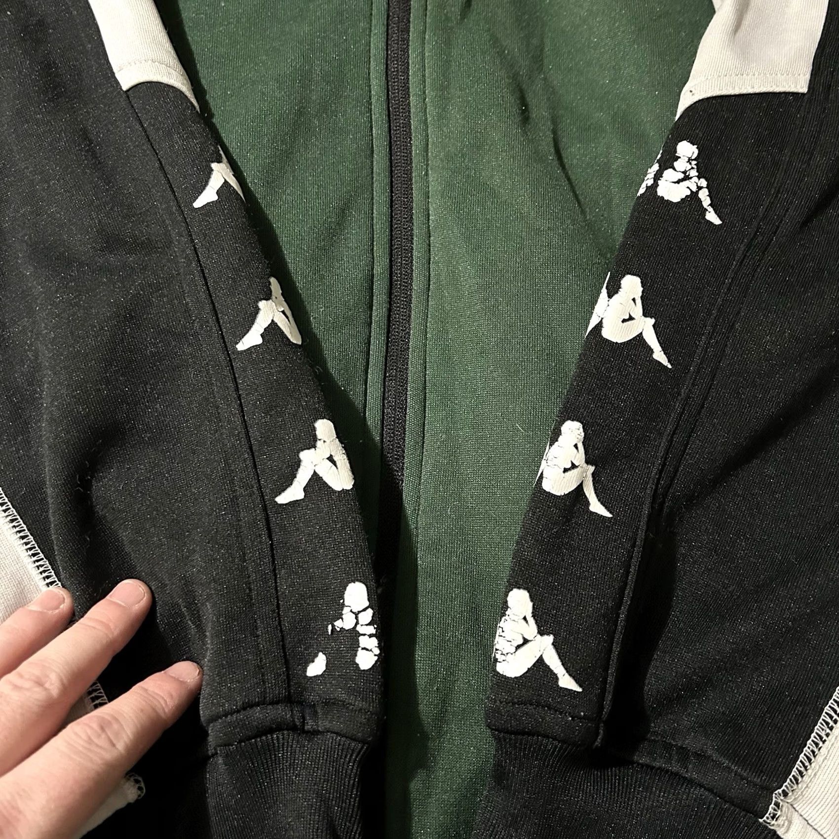 Kappa VINTAGE Kappa Track Jacket Green XL Men XL Regular Polyester Jacket Y2K Green Track Jacket Mens Size US XL / EU 56 / 4 - 2 Thumbnail