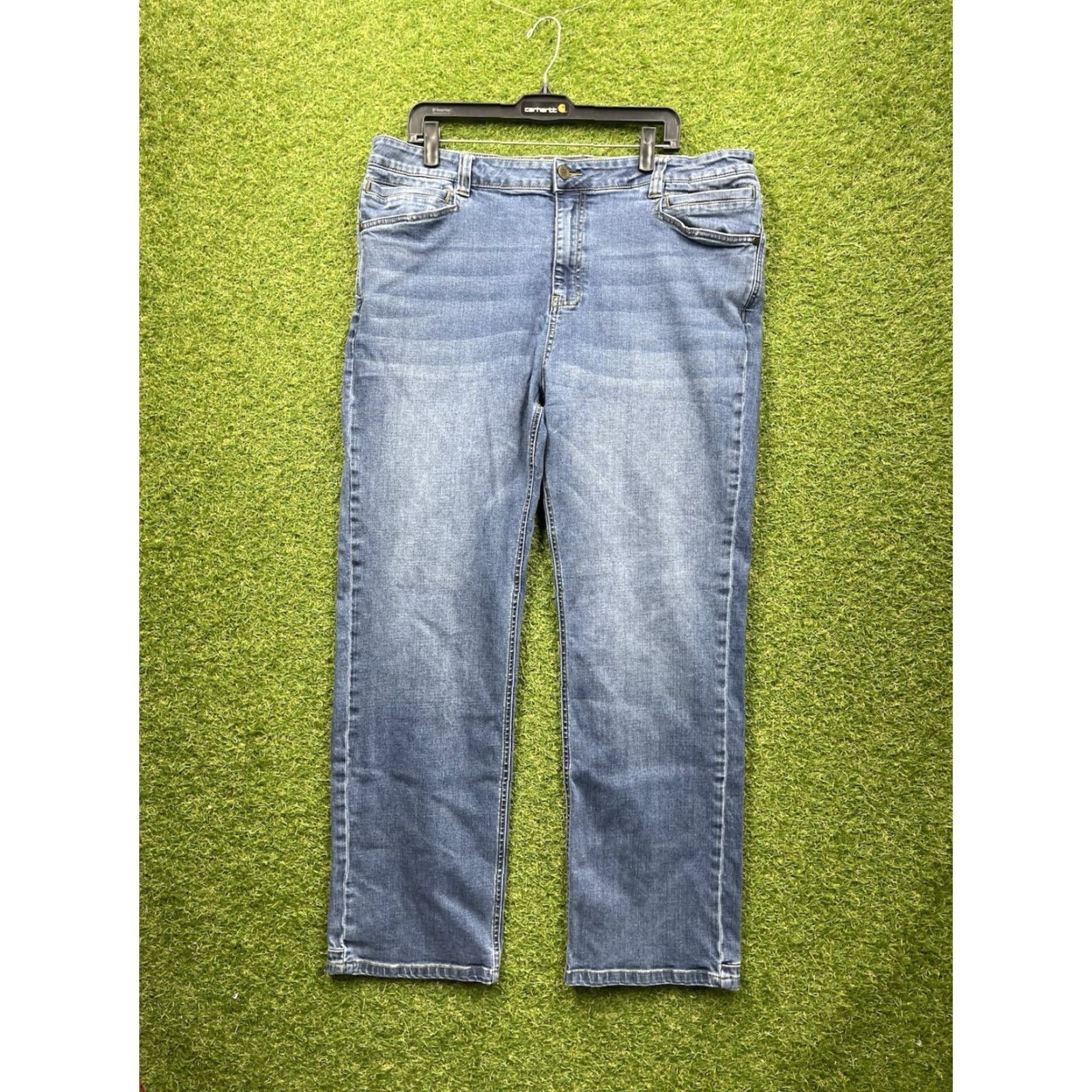Denime LAPG Terrain Flex Jeans Mens 40x32 Slim Straight Dark Blue Denim Stretch Jeans Regular Size Blue Mens Size US 40 / EU 56 - 2 Thumbnail