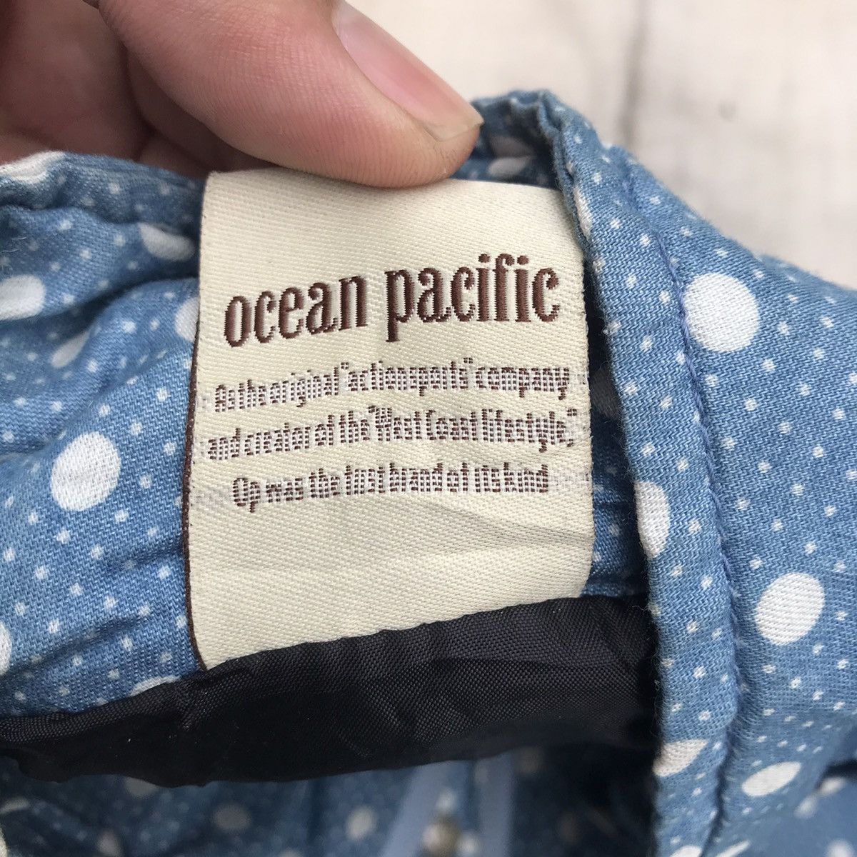 Ocean Pacific × Vintage Vintage Op Ocean Pacific Puffer bulang down Jacket Polkadots Size US L / EU 52-54 / 3 - 14 Thumbnail