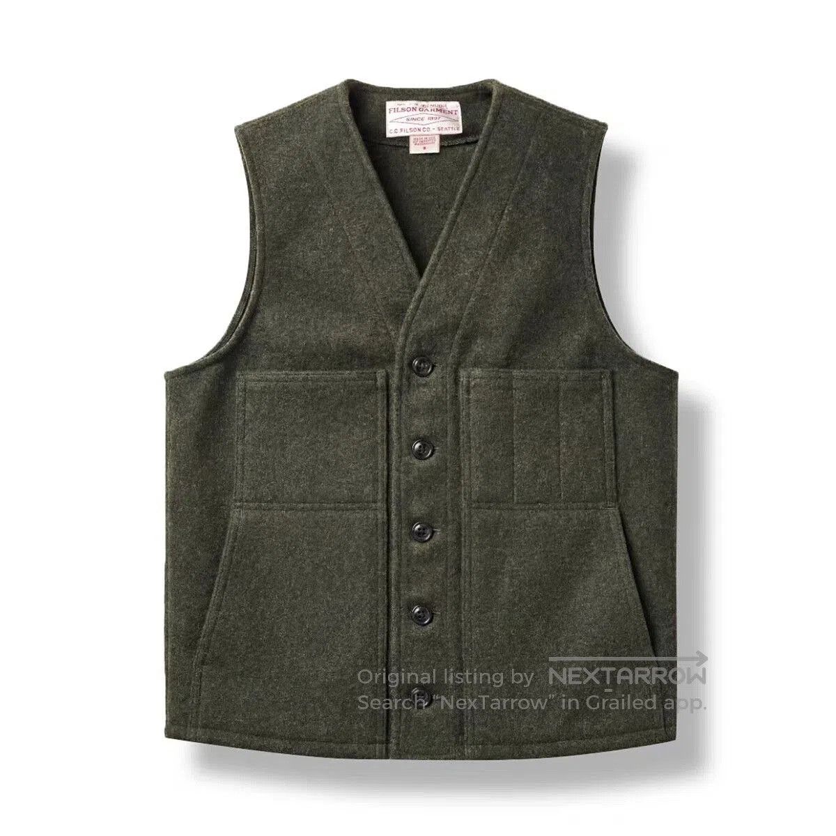 Filson Filson 24oz Mackinaw Wool Work Vest Men's. Size US XS / EU 42 / 0 - 1 Thumbnail