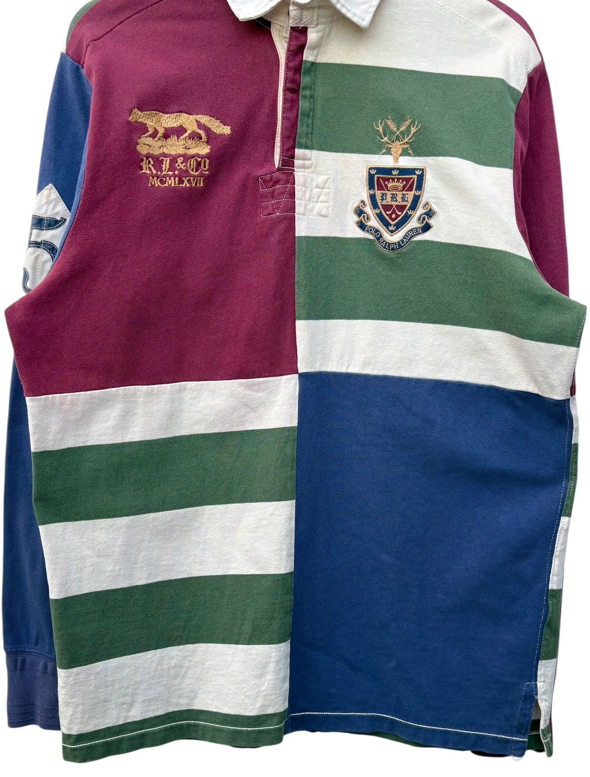 Polo Ralph Lauren Vintage Polo Ralph Lauren Multicolour RL & Co Rugby Shirt Size US M / EU 48-50 / 2 - 8 Thumbnail