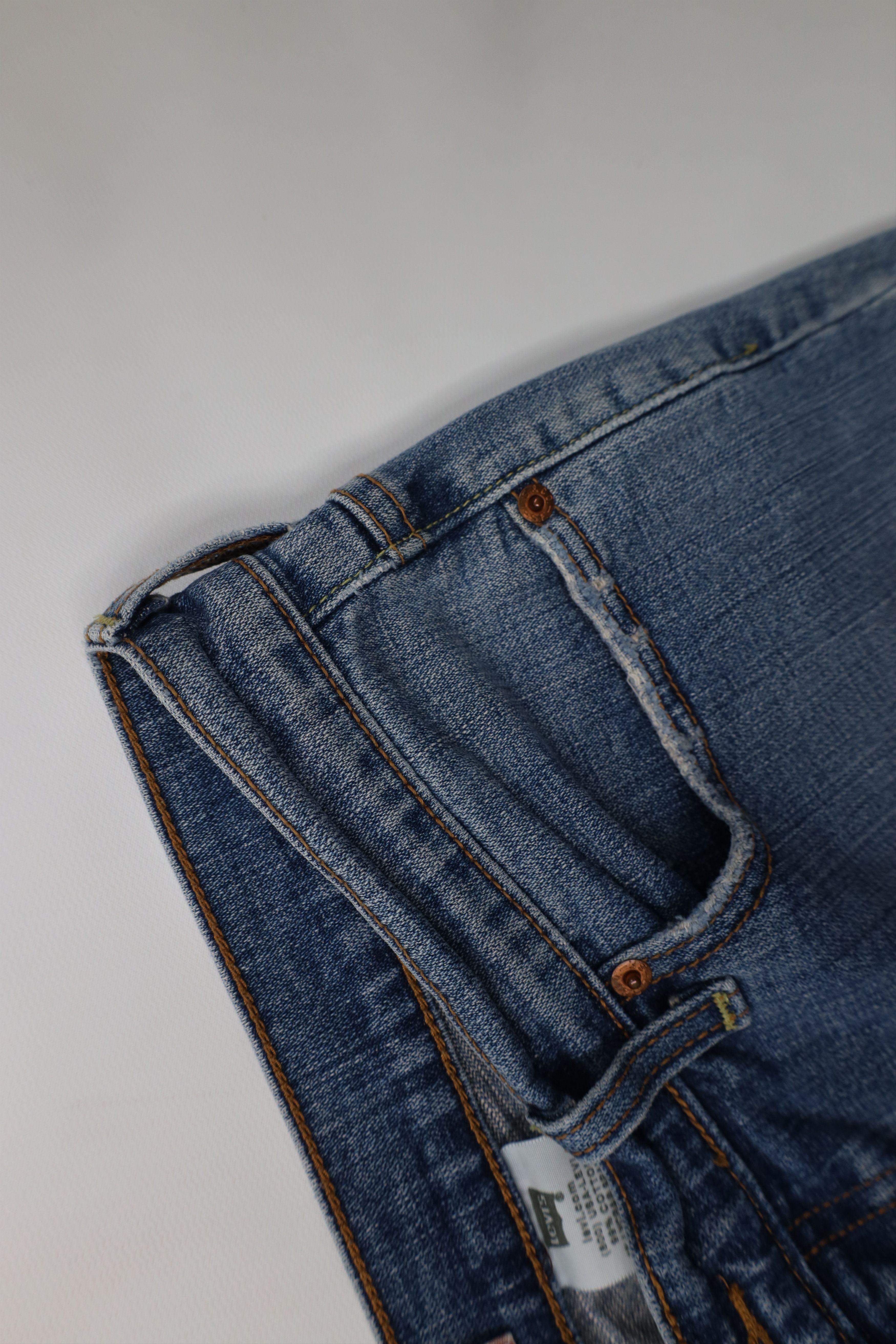 Levi's Vintage Y2K Levis 515 Babydoll Flared Boot Cut Denim Jeans Size 34" / US 12 / IT 48 - 10 Thumbnail
