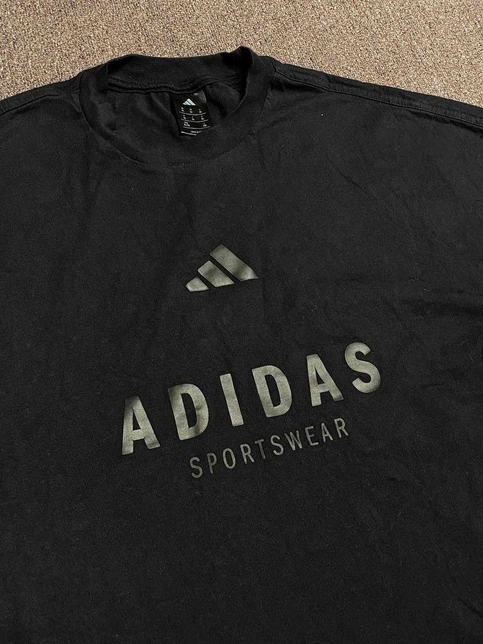 Adidas Adidas Sportswear Black T-Shirt Size US XL / EU 56 / 4 - 2 Thumbnail
