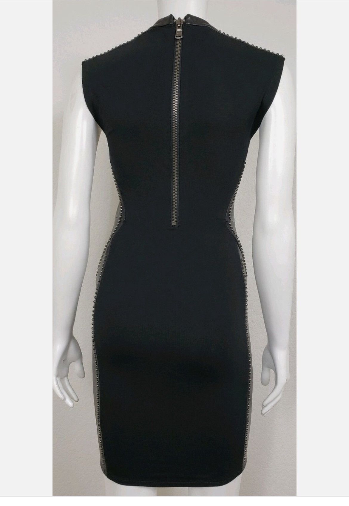 Haute Hippie Haute Hippie Black Sleeveless Lambskin Leather studded Dress Size XS / US 0-2 / IT 36-38 - 7 Thumbnail