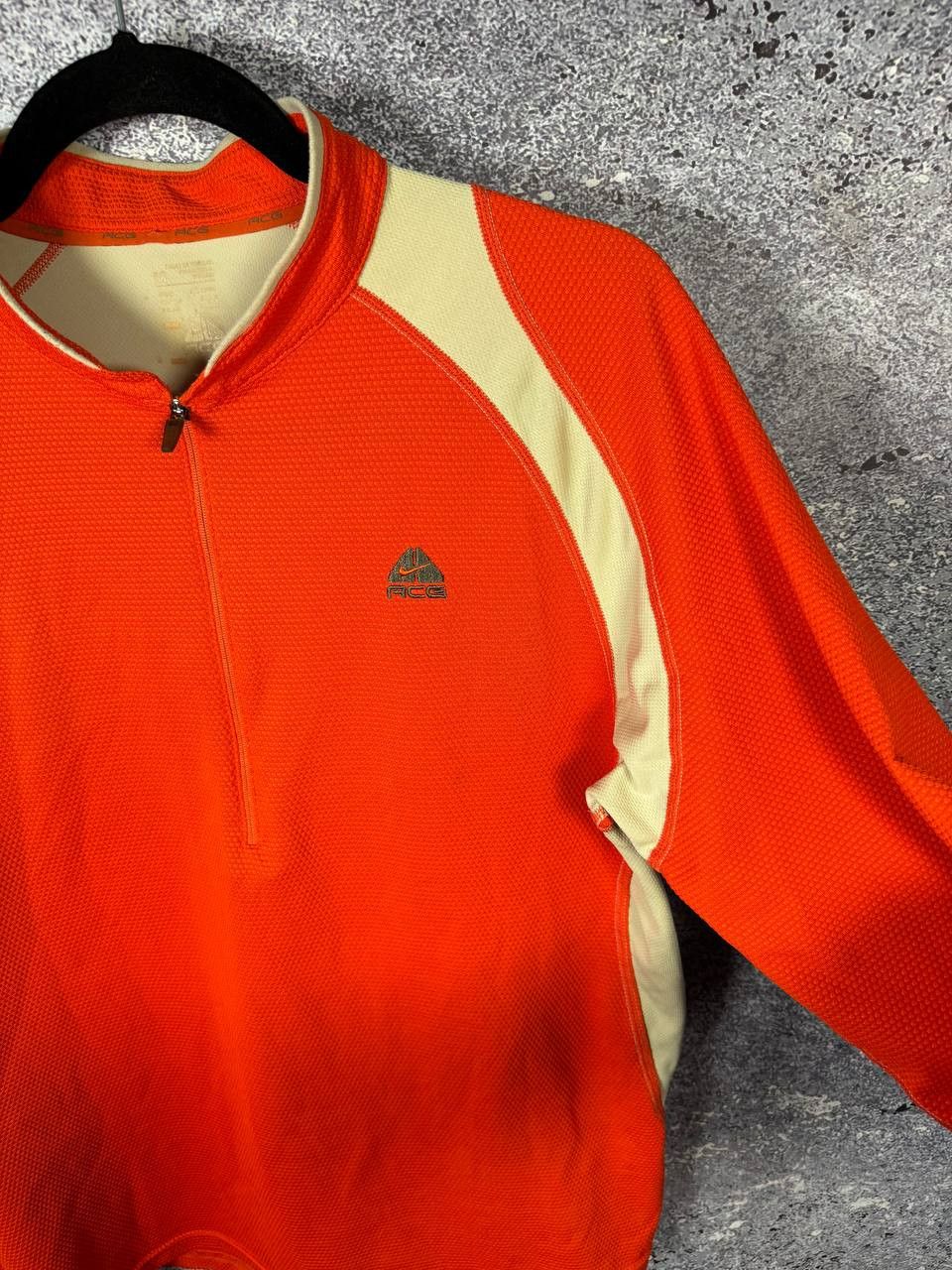 Nike × Nike ACG × Vintage Vintage Nike ACG Termo Quater Zip Sweatshirt Orange Medium Size US M / EU 48-50 / 2 - 8 Thumbnail