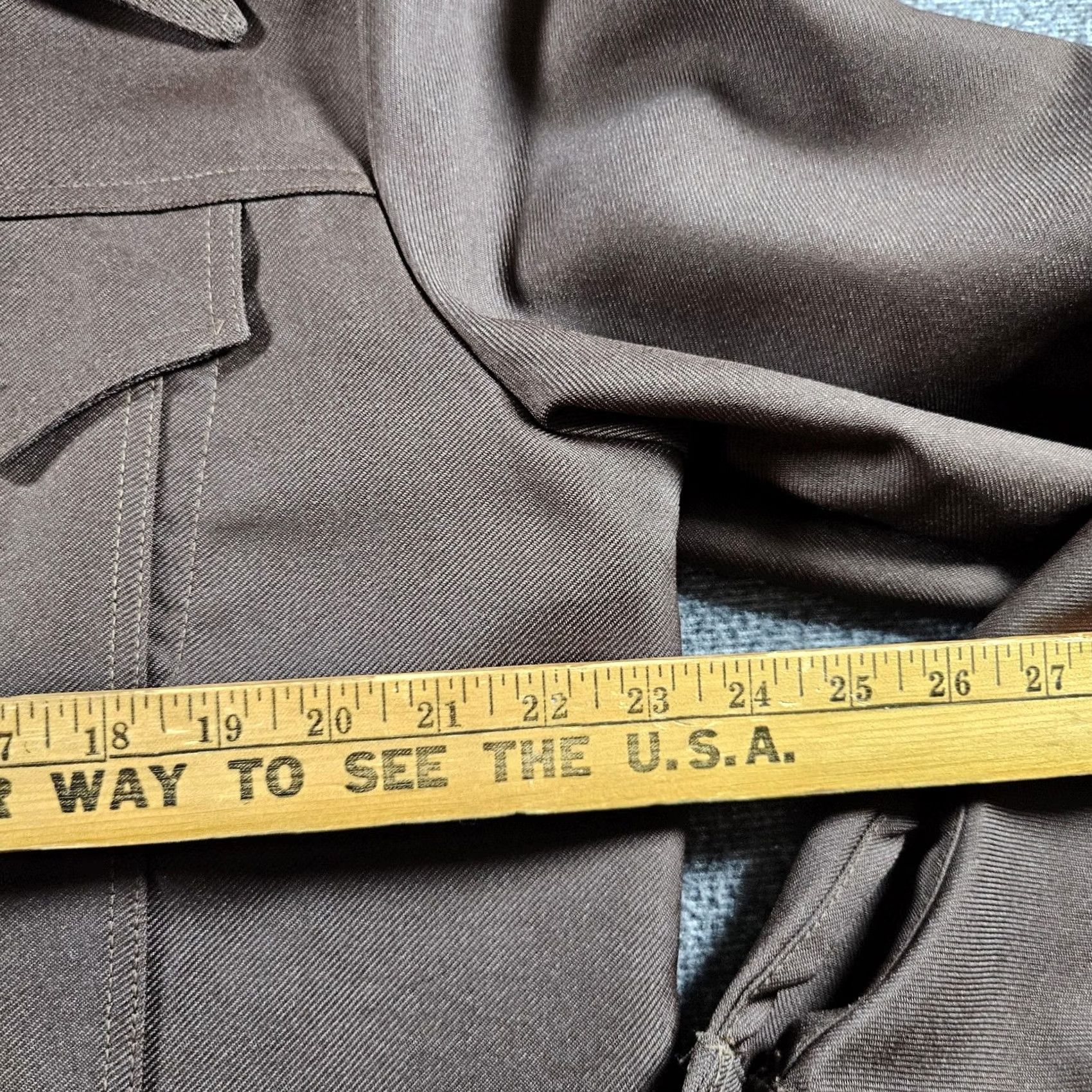 Levi's VINTAGE Levi's Shirt Mens XL Brown Western Textured Polyester Button Up 70s Size US XL / EU 56 / 4 - 5 Thumbnail