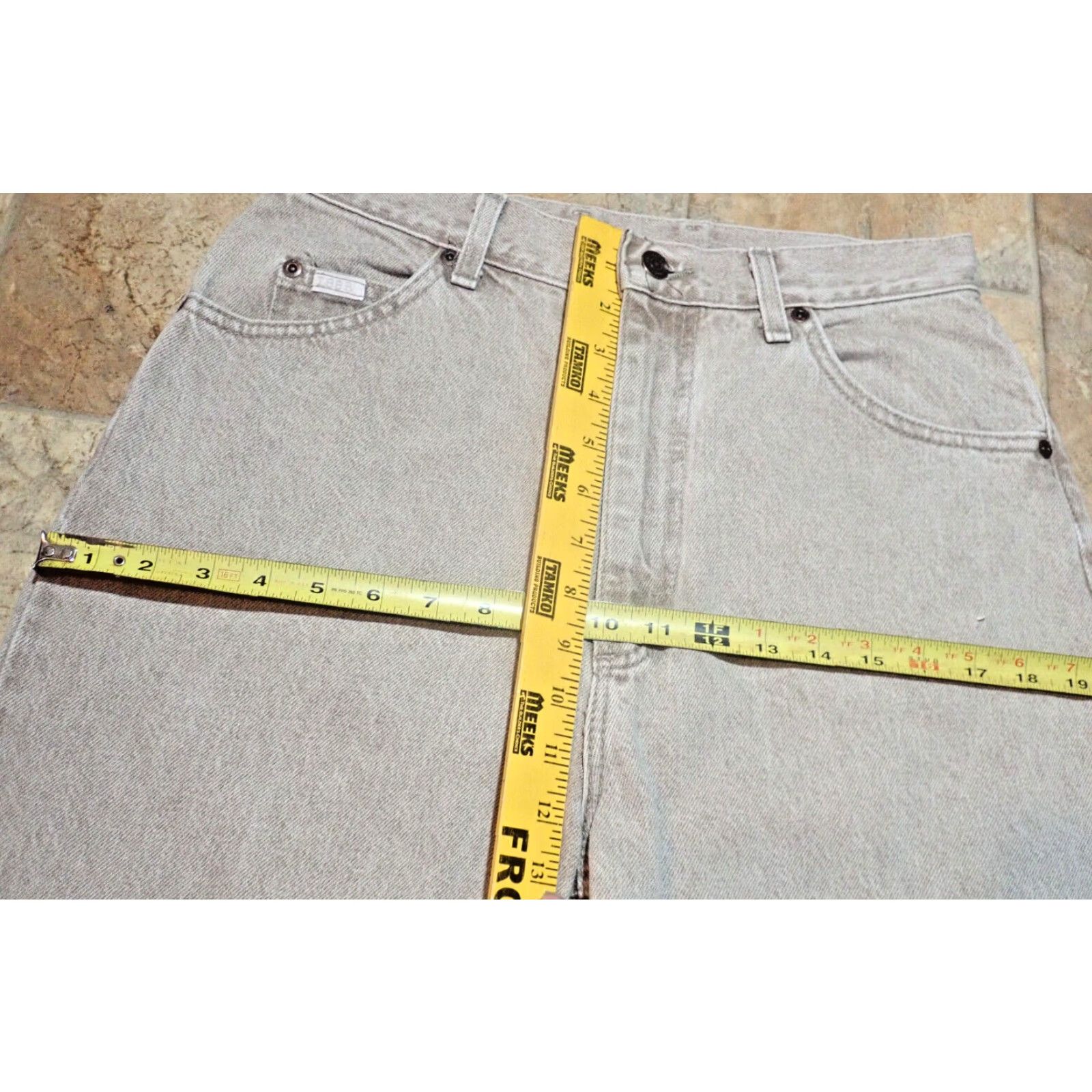Lee Vintage Lee Women's High Waist Tapered Leg Jeans Size 12 Long Denim Made in USA Brown Size 29" - 6 Thumbnail