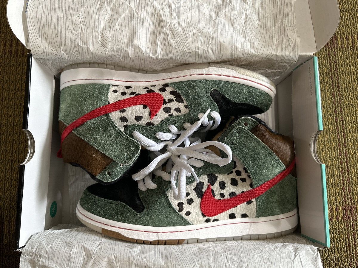 image of Nike Sb Dunk High Pro Qs “Walk The Dog” Shoes in Green, Men's (Size 11)