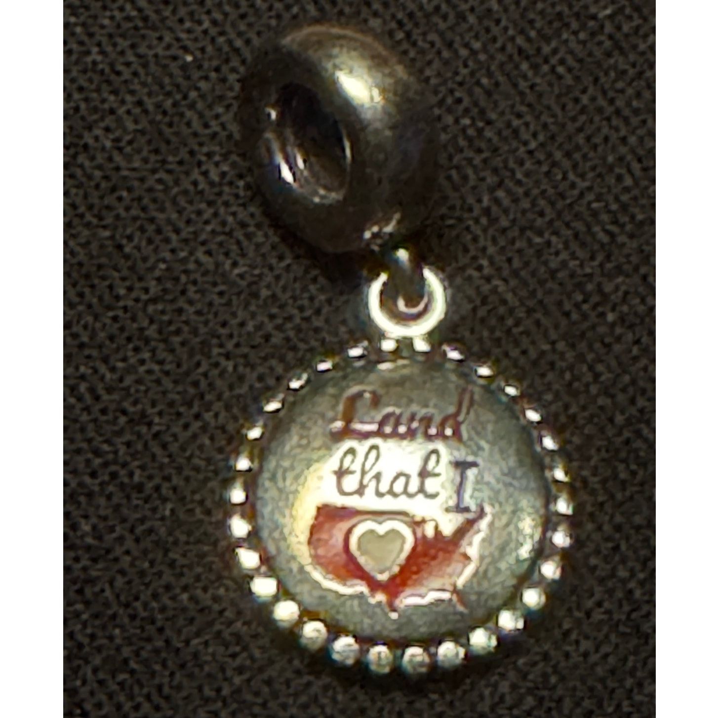pandora 925 Sterling Silver Pandora "Land That I Love" Charm Size ONE SIZE - 1 Thumbnail