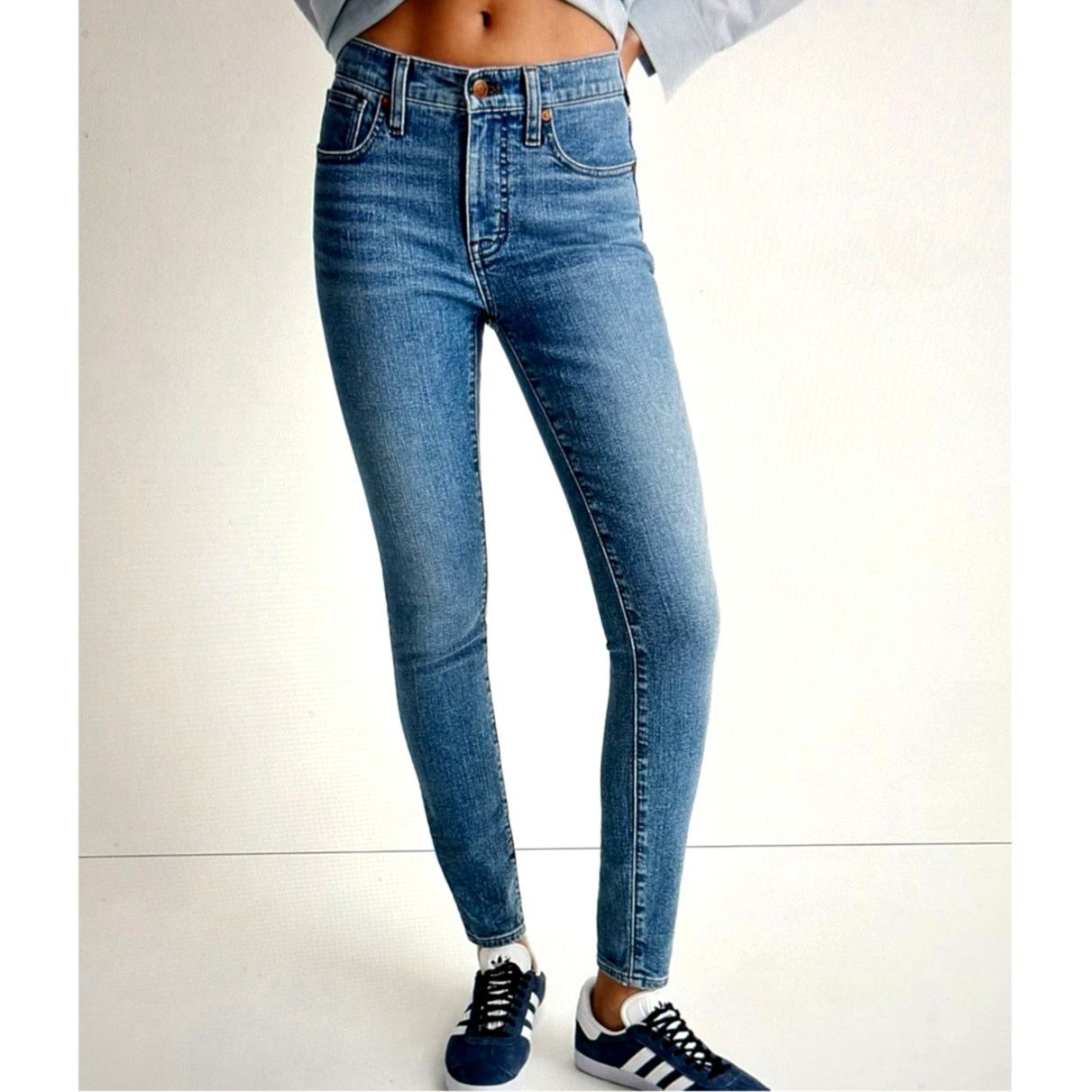 Madewell Madewell 9" Mid-Rise Skinny Jeans Cloverdale Wash 24 Size 24" / US 00 / IT 34 - 2 Thumbnail