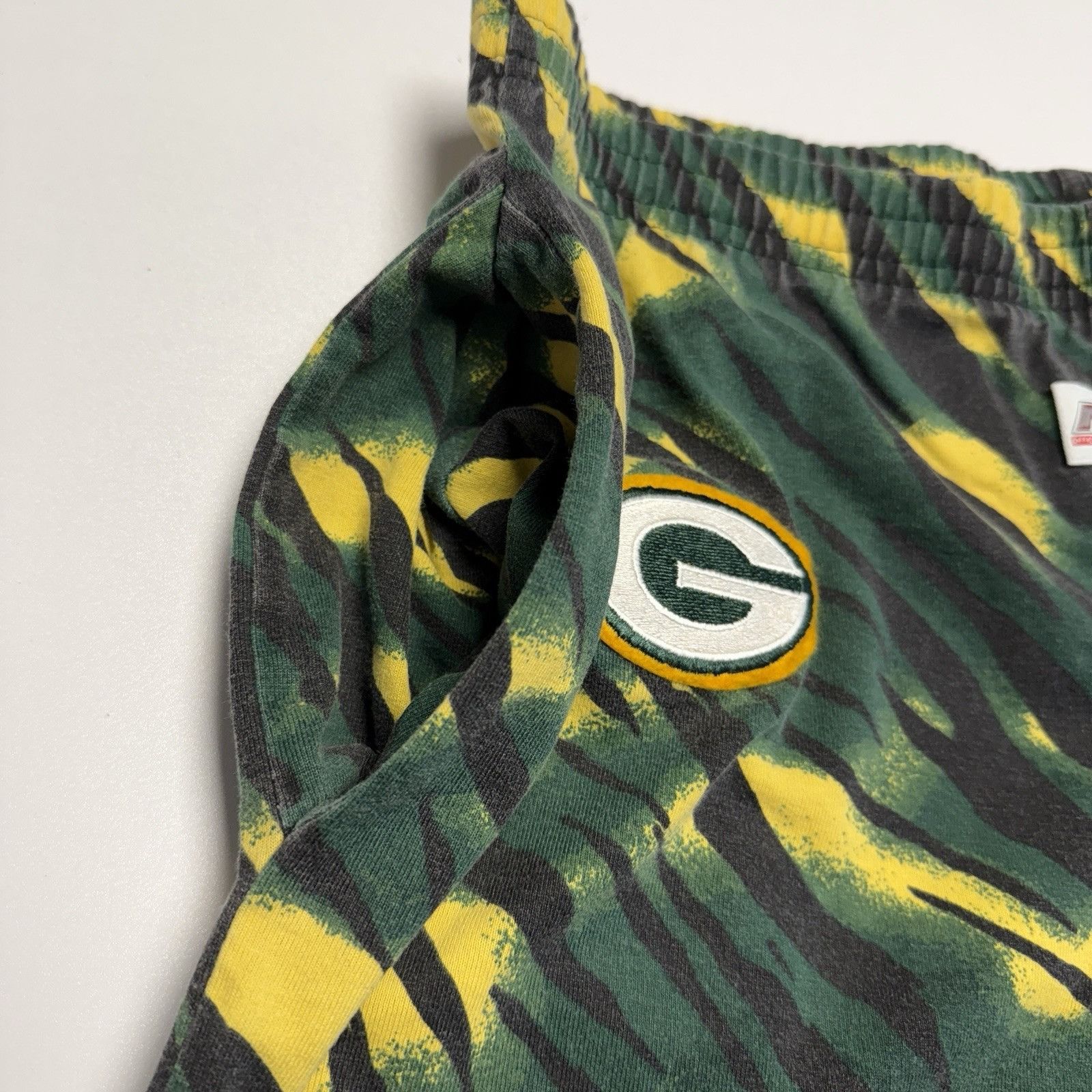 NFL × Vintage VTG 90s NIXZ Green Bay Packers Pants MC Hammer Workout Zubaz Size US 33 - 6 Thumbnail
