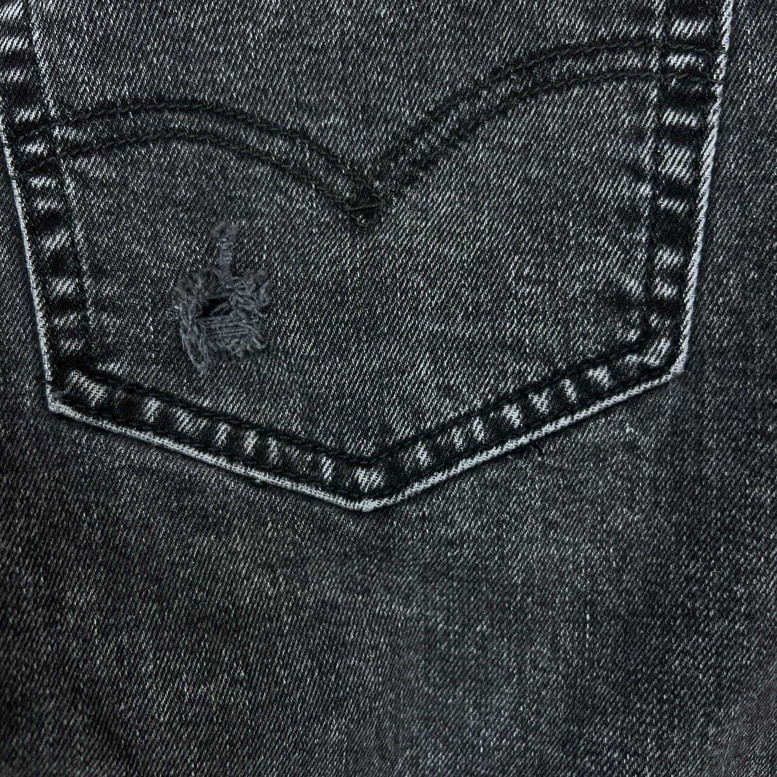 Levi's × Vintage Levi's 512 Jeans 34x30 Slim Taper Leg Distressed Stretch Size US 34 / EU 50 - 9 Thumbnail