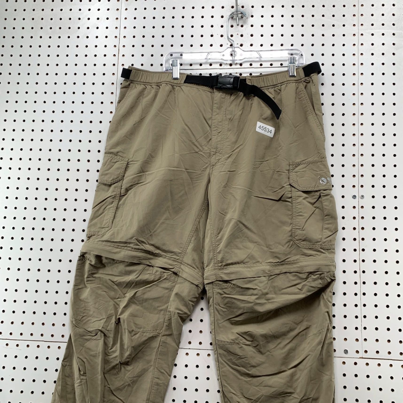 Vintage Gander Mountain Guide Series Mens 2XL Convertible Cargo Pant Tan 36x28.5 Beige Nylon Straight Pocket Cargo Size US 39 - 2 Thumbnail