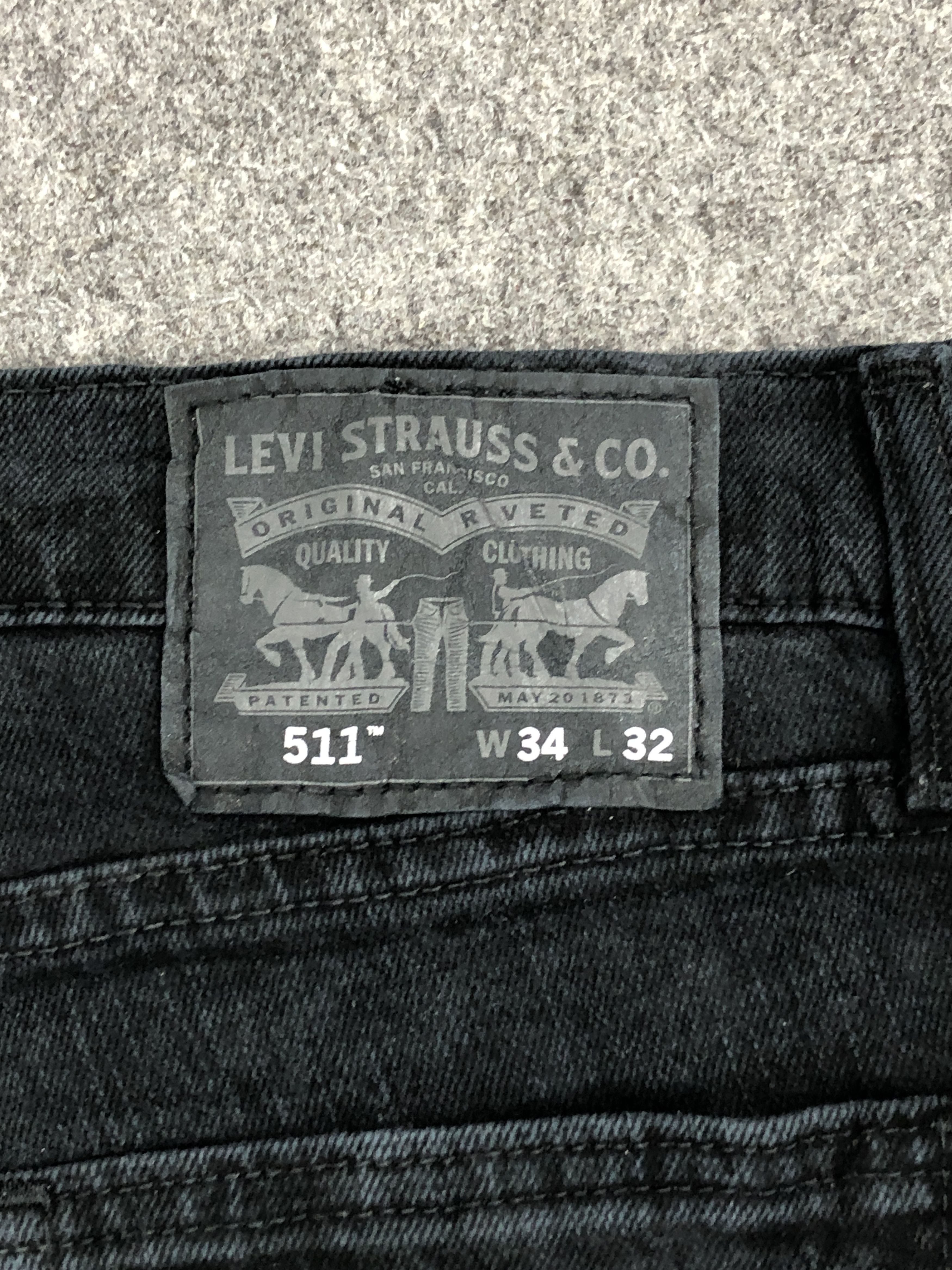 Levi's × Vintage Faded Black Vintage Levis 511 Jeans Size US 34 / EU 50 - 5 Thumbnail