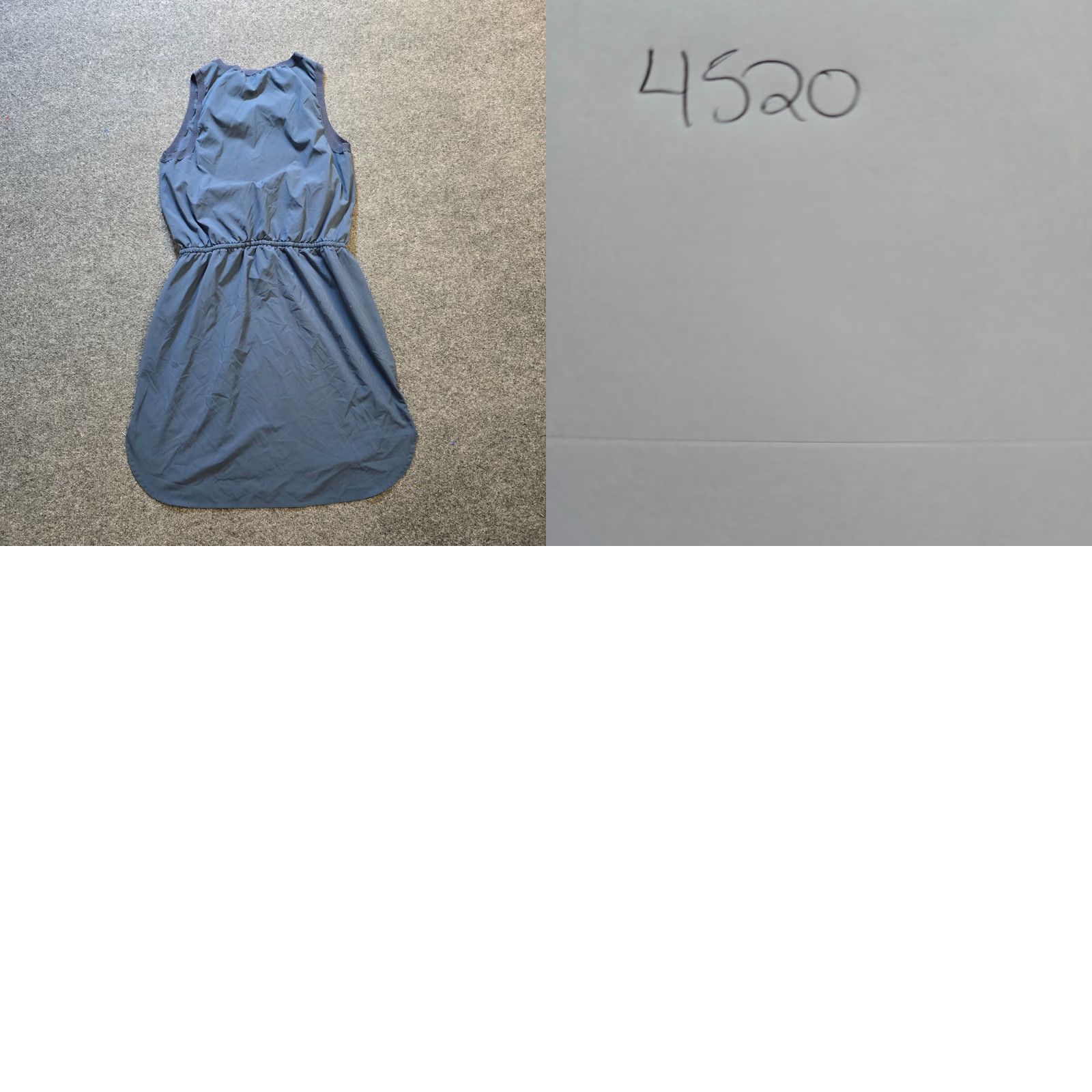 Athleta Athleta Dress Womens Small Petite Gray Striped Sleeveless Sheath Casual Knit Polyester Spandex Size S / US 4 / IT 40 - 8 Thumbnail