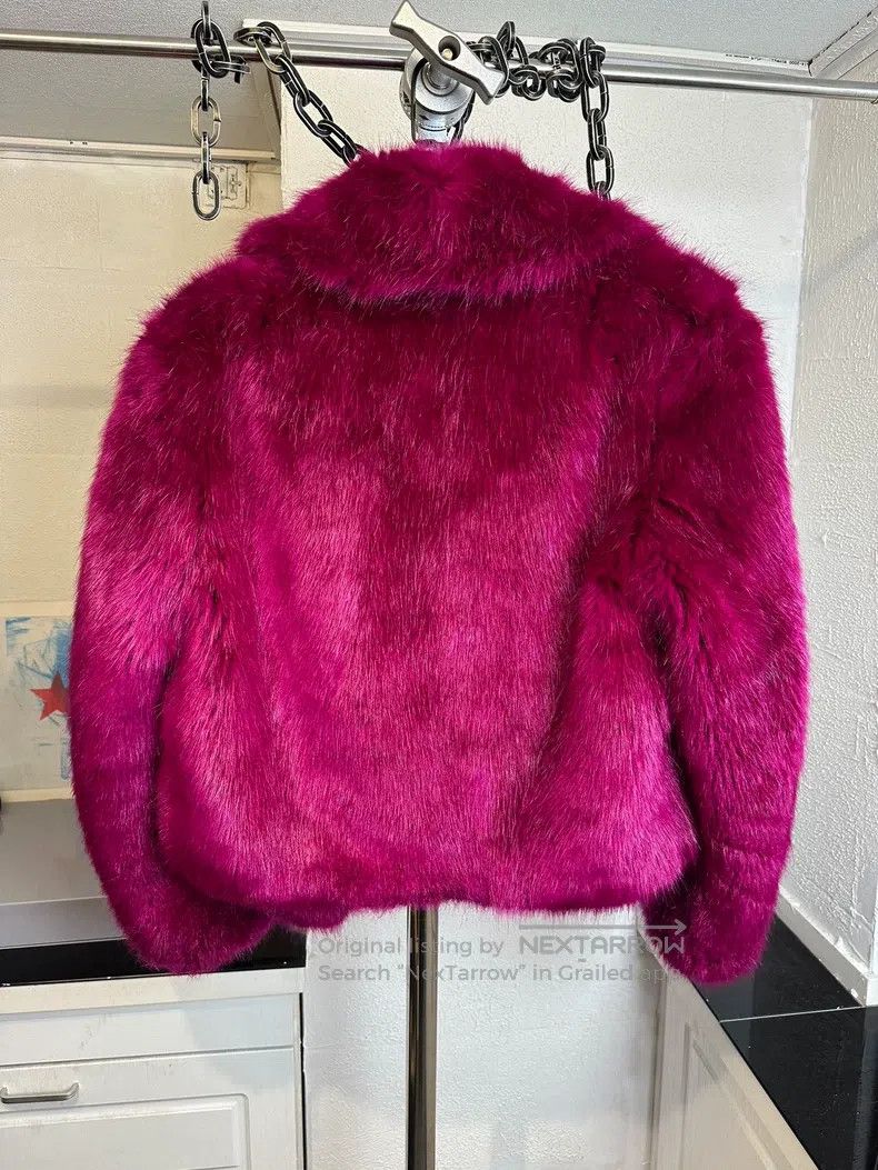 Dries Van Noten Dries Van Noten Dragon Fruit Fake Fur Size M / US 6-8 / IT 42-44 - 4 Thumbnail