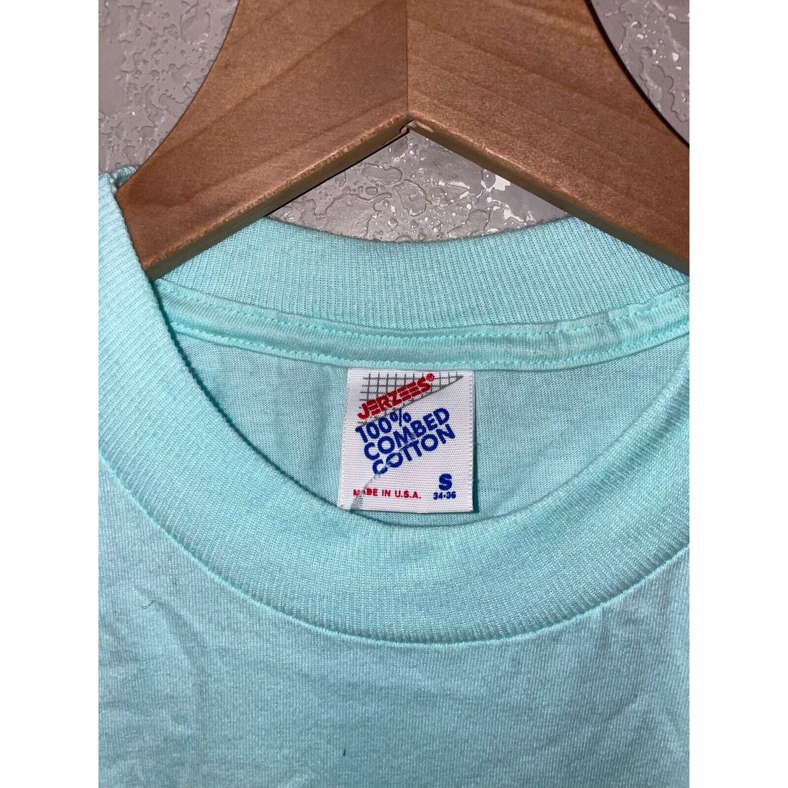 Jerzees Vintage Been Ther Done That Test Print Blue Eagle S Tee 90s Size US S / EU 44-46 / 1 - 5 Thumbnail