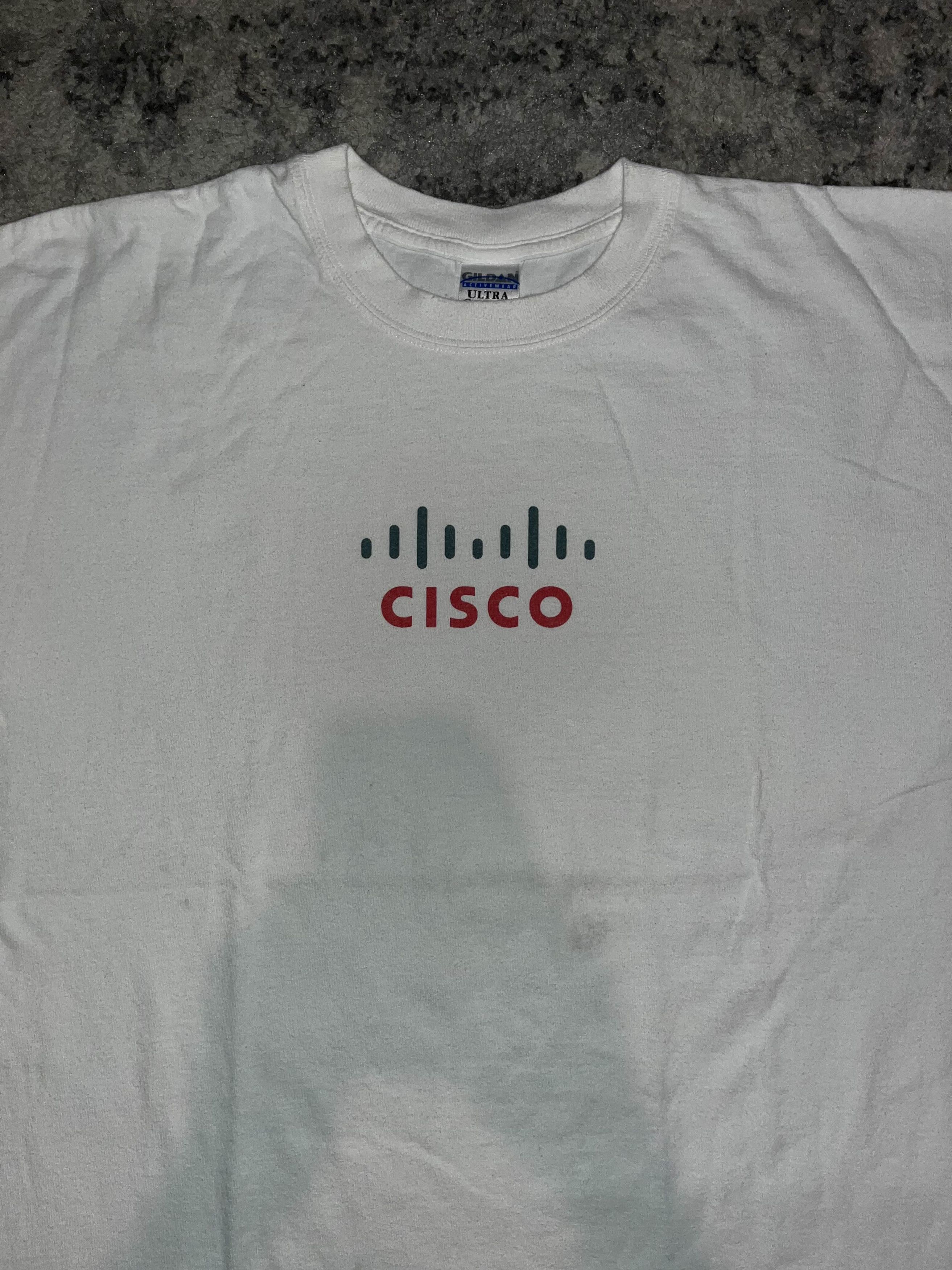 Vintage Vintage 90s Cisco Logo Tech Tee Size US XL / EU 56 / 4 - 1 Thumbnail