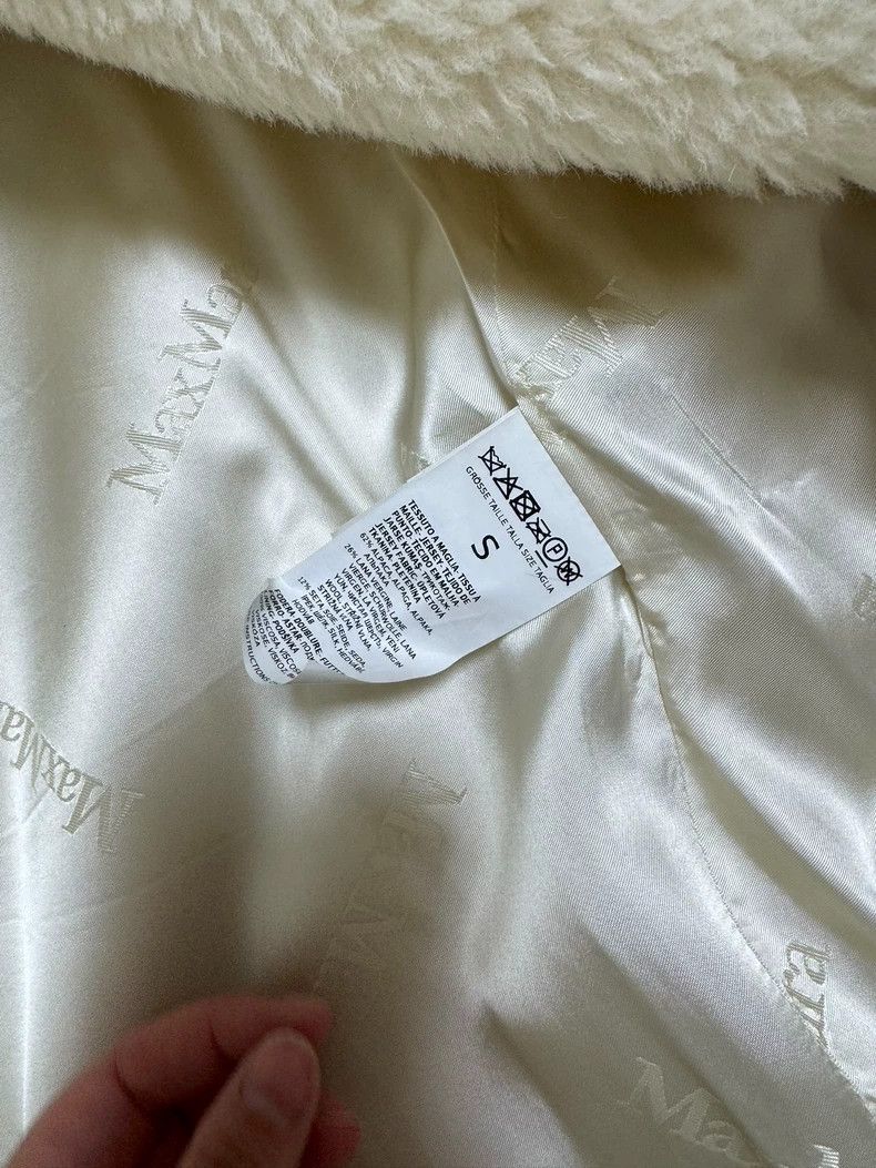 Max Mara Max Mara Teddy Bear White Coat Size S / US 4 / IT 40 - 5 Thumbnail
