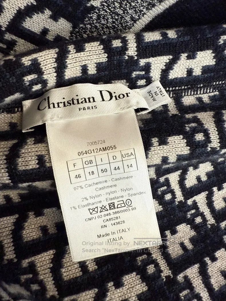 Dior Dior Blue old flower double-sided hooded zipper jacket Size US S / EU 44-46 / 1 - 5 Thumbnail