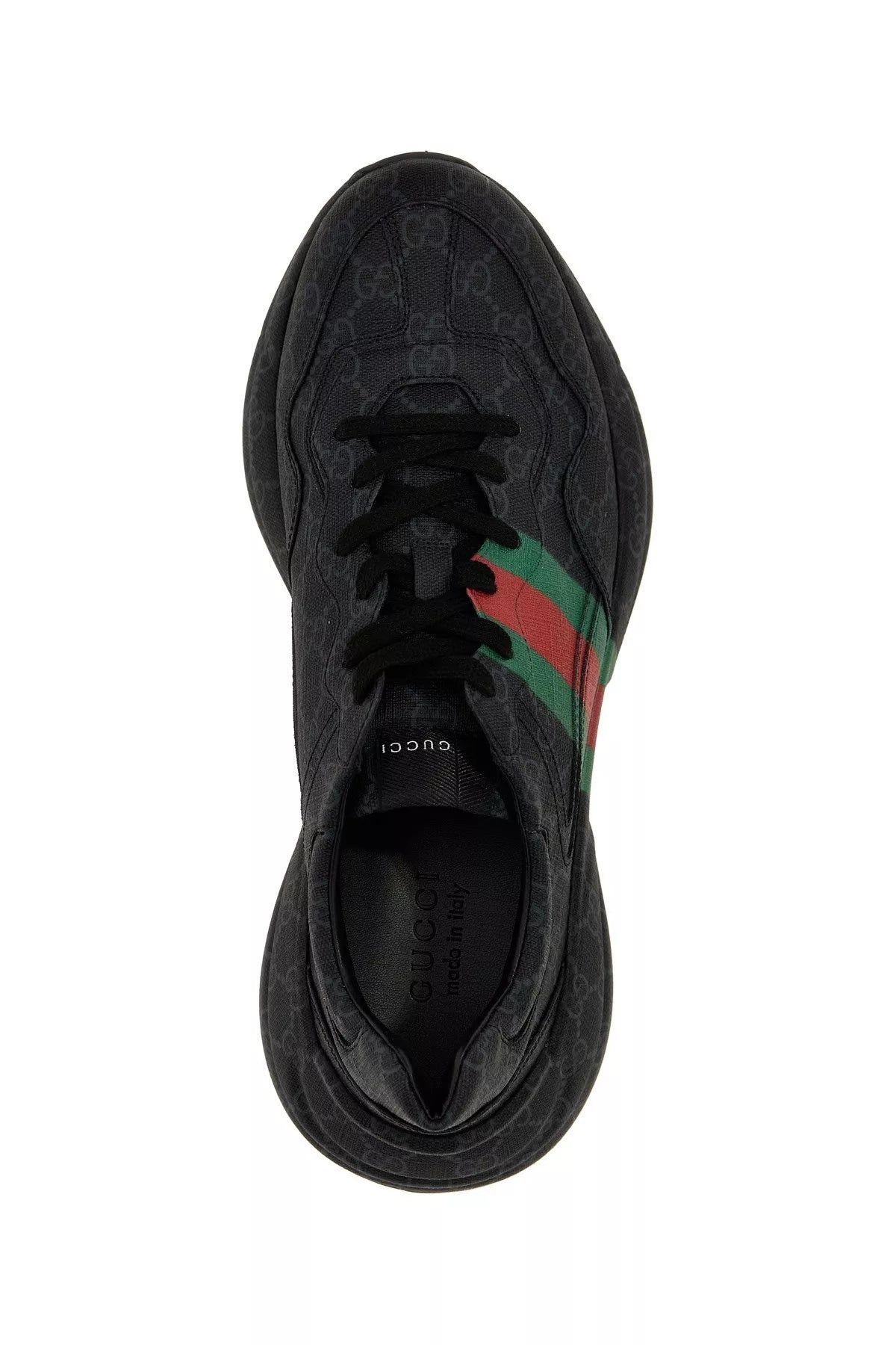 Gucci o1loc1c0625 GG Rhyton Sneakers in Black Size US 8.5 / EU 41-42 - 4 Thumbnail