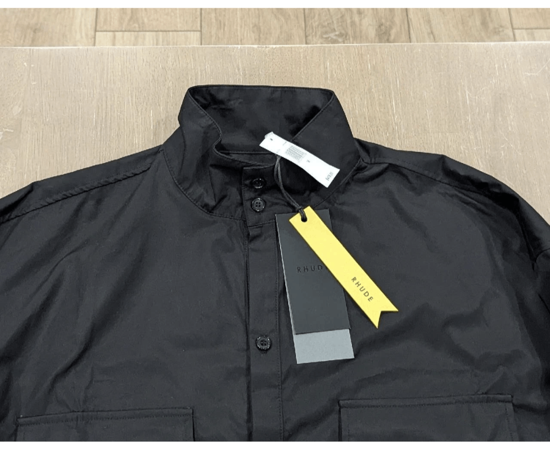 Rhude RHUDE Crest Oversized LS Button Up Shirt Black M Size US M / EU 48-50 / 2 - 2 Thumbnail