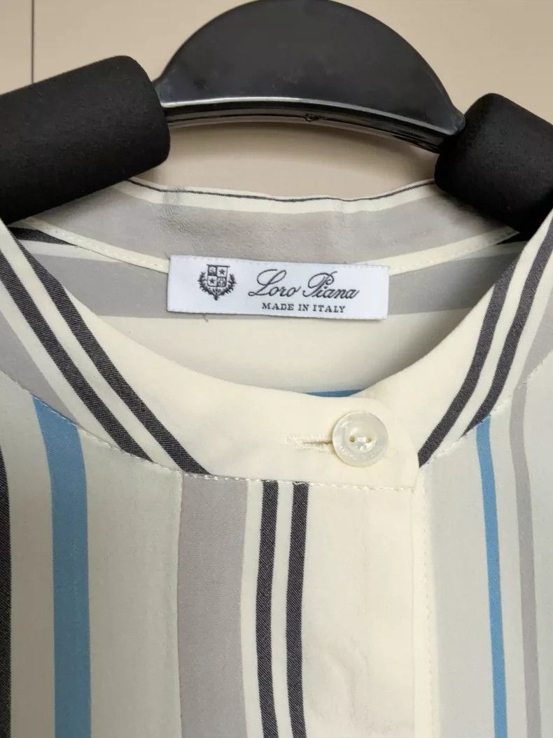 Loro Piana Loro piana Striped silk shirt 2506-Nextarrow Size S / US 4 / IT 40 - 4 Thumbnail