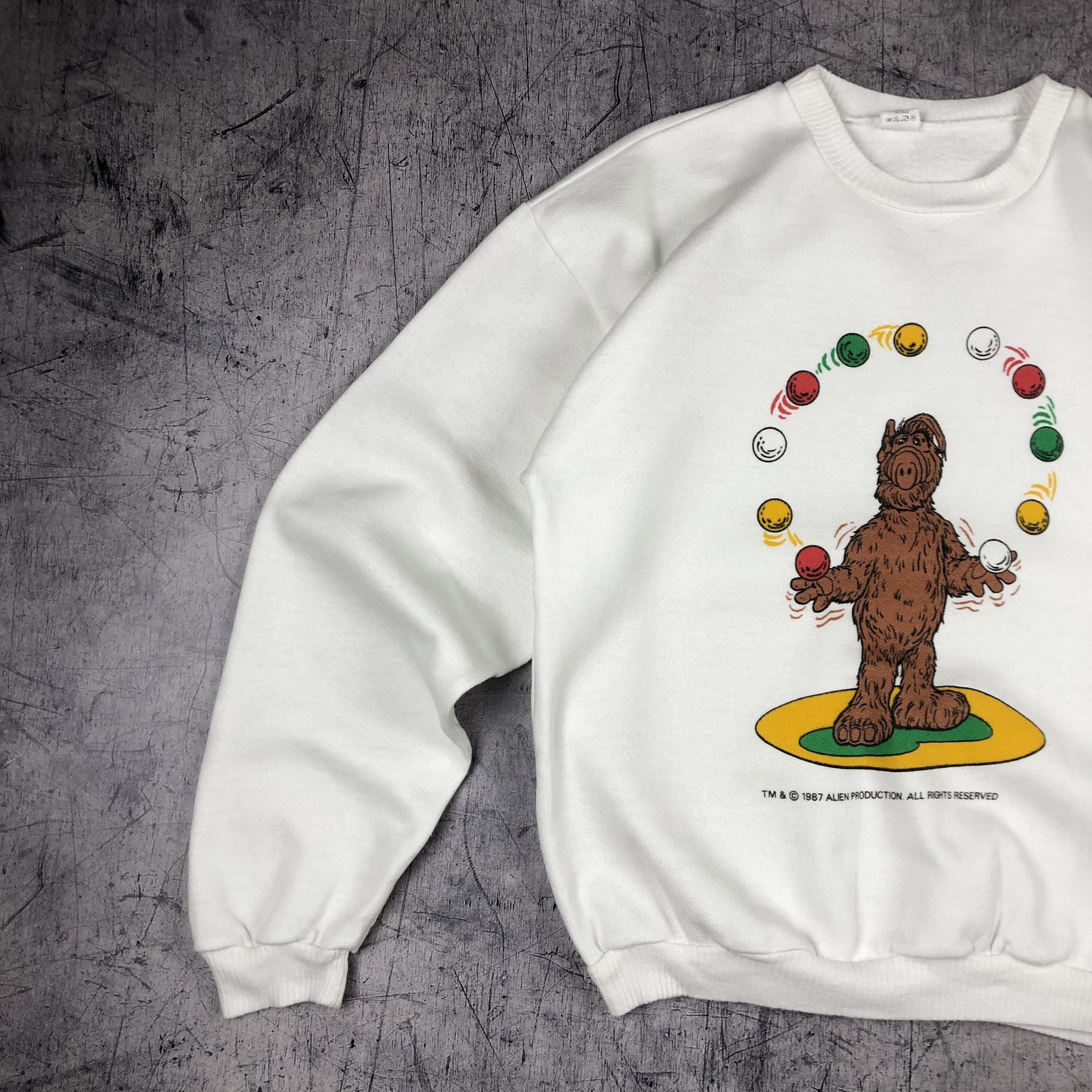 Vintage 1987 Alf Movie Alien Production Sweatshirt Size US XS / EU 42 / 0 - 5 Thumbnail