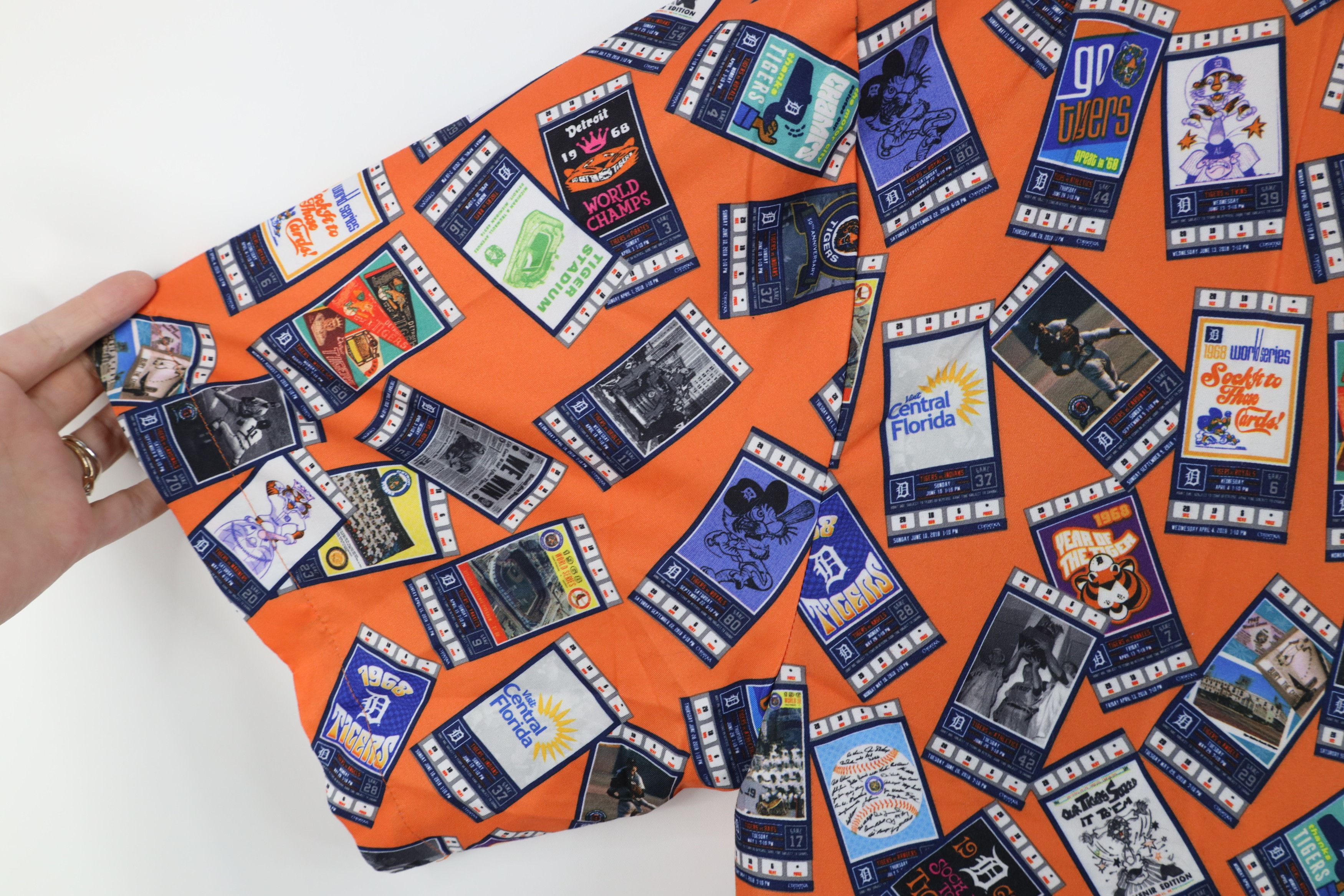 Vintage Vintage Detroit Tigers Baseball All Over Print Button Shirt Size US XXL / EU 58 / 5 - 4 Thumbnail