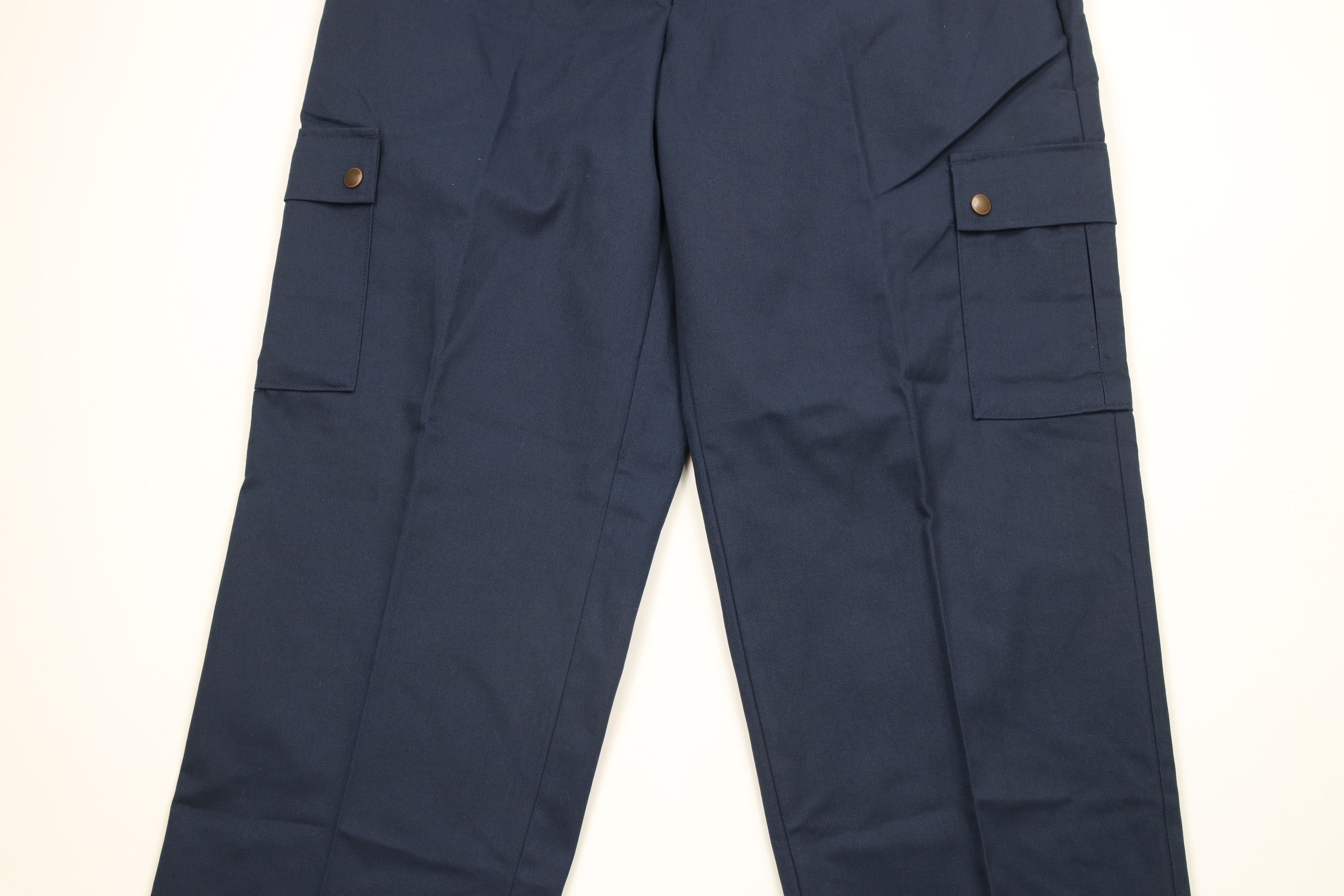 Vintage Vintage 90s Streetwear Leg Work Dungaree Cargo Pants Blue Size US 38 / EU 54 - 3 Thumbnail