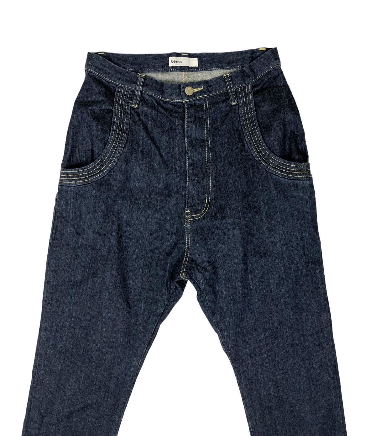 Issey Miyake × Japanese Brand × Ne-Net Ne Net by ISSEY MIYAKE Green Cherry Pocket Design Jeans Size US 28 / EU 44 - 4 Thumbnail