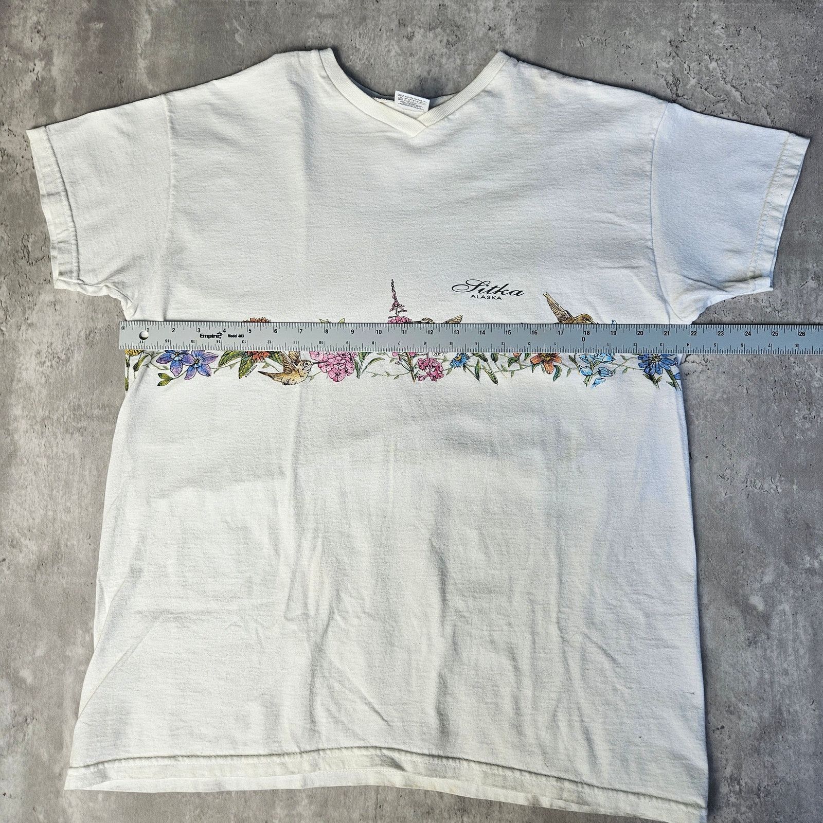 Anvil Vintage 90s Anvil Cottagecore Floral Flower Retro Tee XL Size XL / US 12-14 / IT 48-50 - 2 Thumbnail