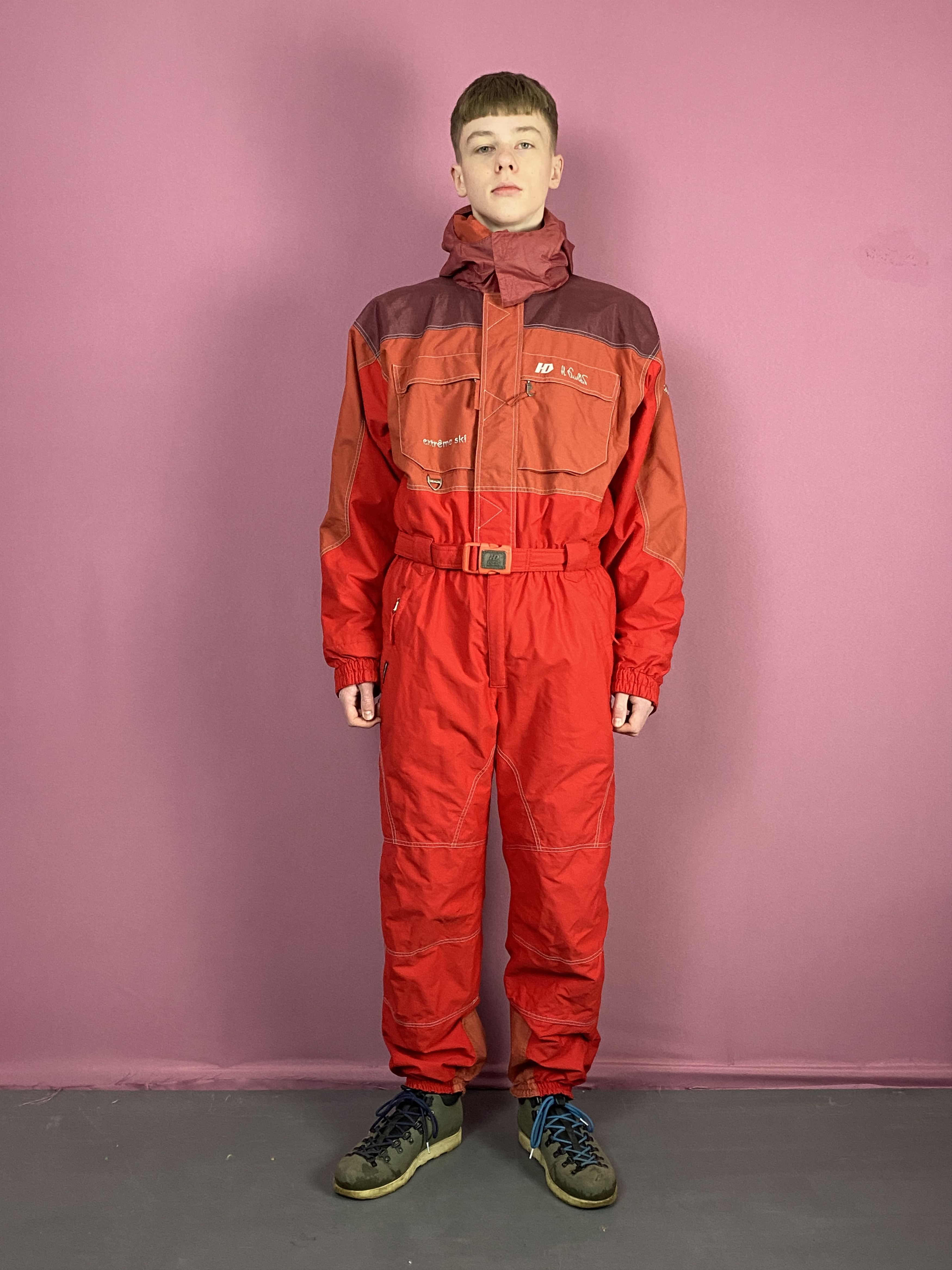 Vintage Henri Duvillard Vintage Men's One Piece Ski Suit - L Size US L / EU 52-54 / 3 - 3 Thumbnail