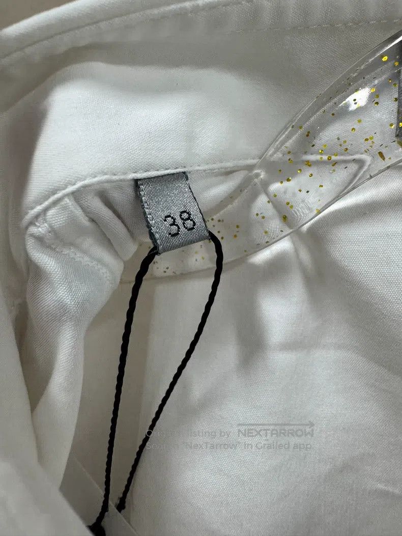 Dior Dior Size38 White shirt with bee embroidery Size US XXS / EU 40 - 7 Thumbnail