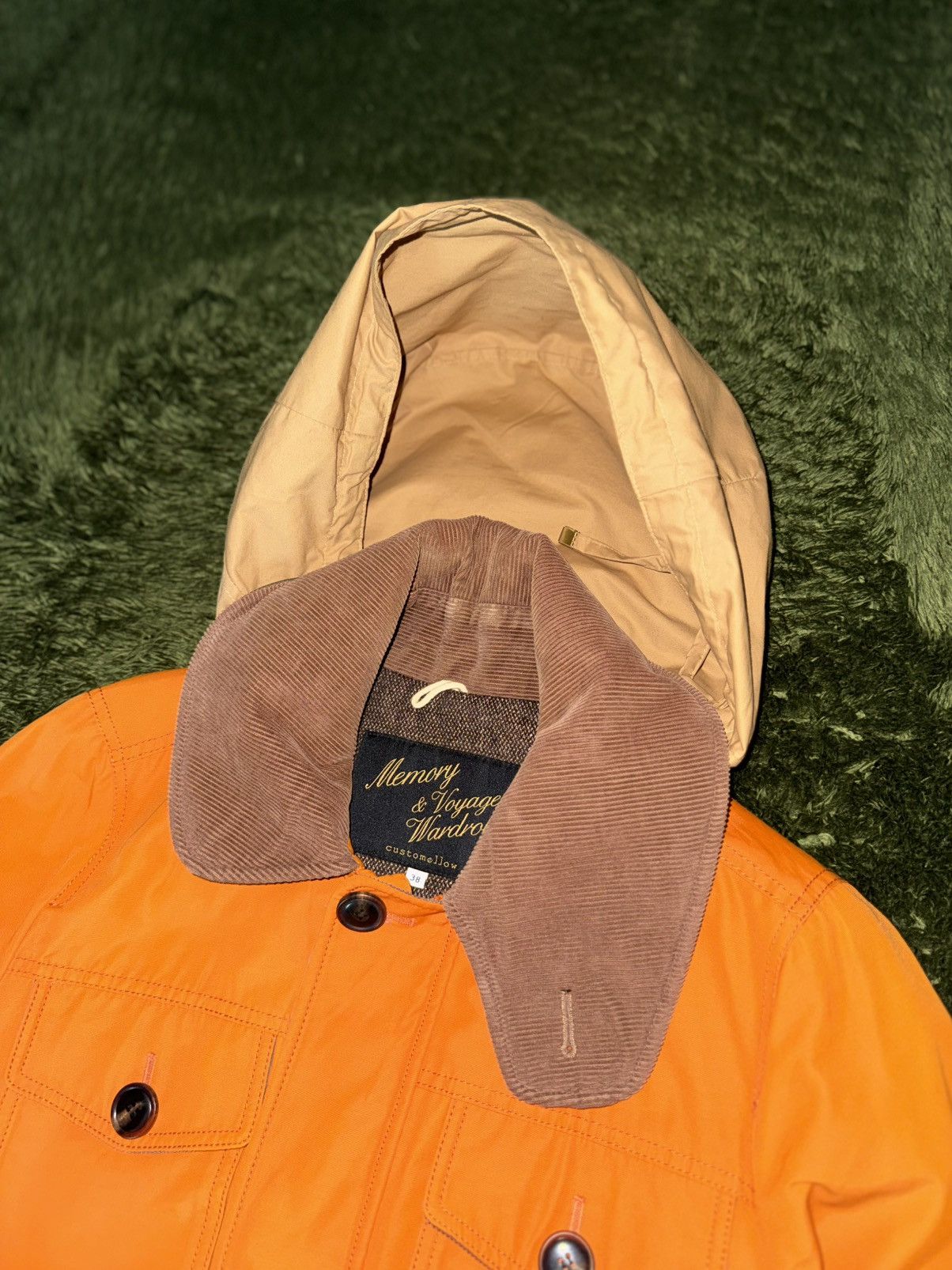 Japanese Brand [38] Customellow MVW Corduroy Collar Hunting Jacket Orange Size US M / EU 48-50 / 2 - 5 Thumbnail